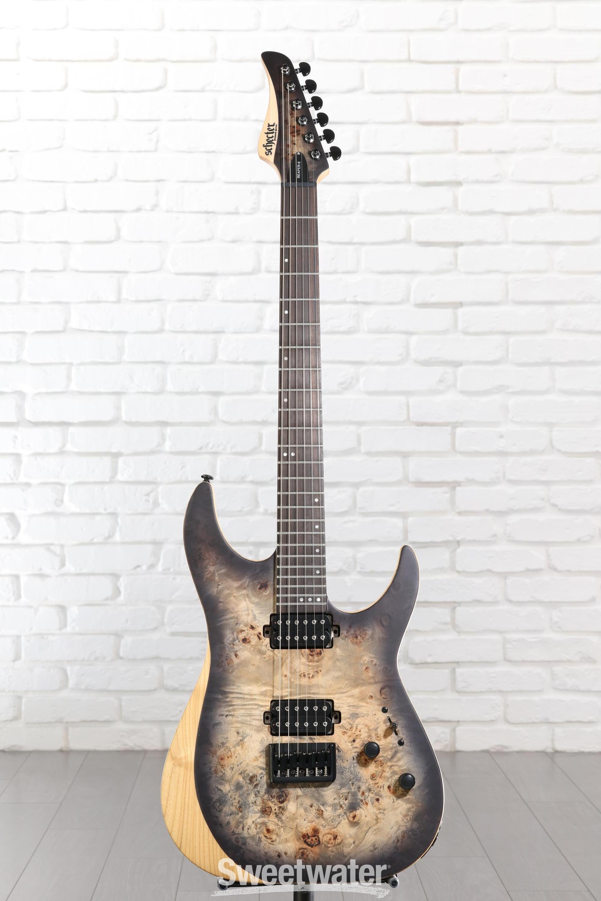Schecter Reaper-6 - Satin Charcoal Burst | Sweetwater