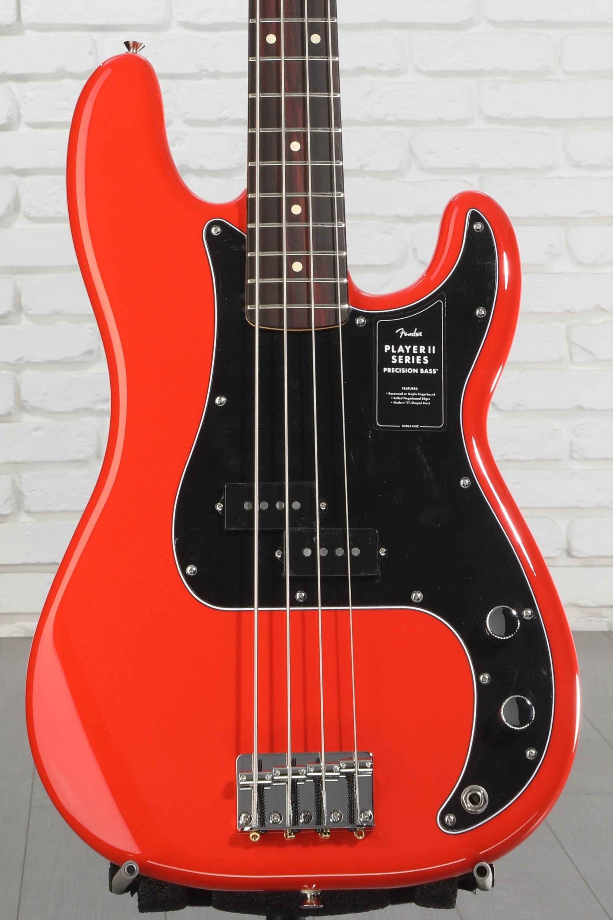 Fender Player II Precision Bass - Coral Red with Rosewood