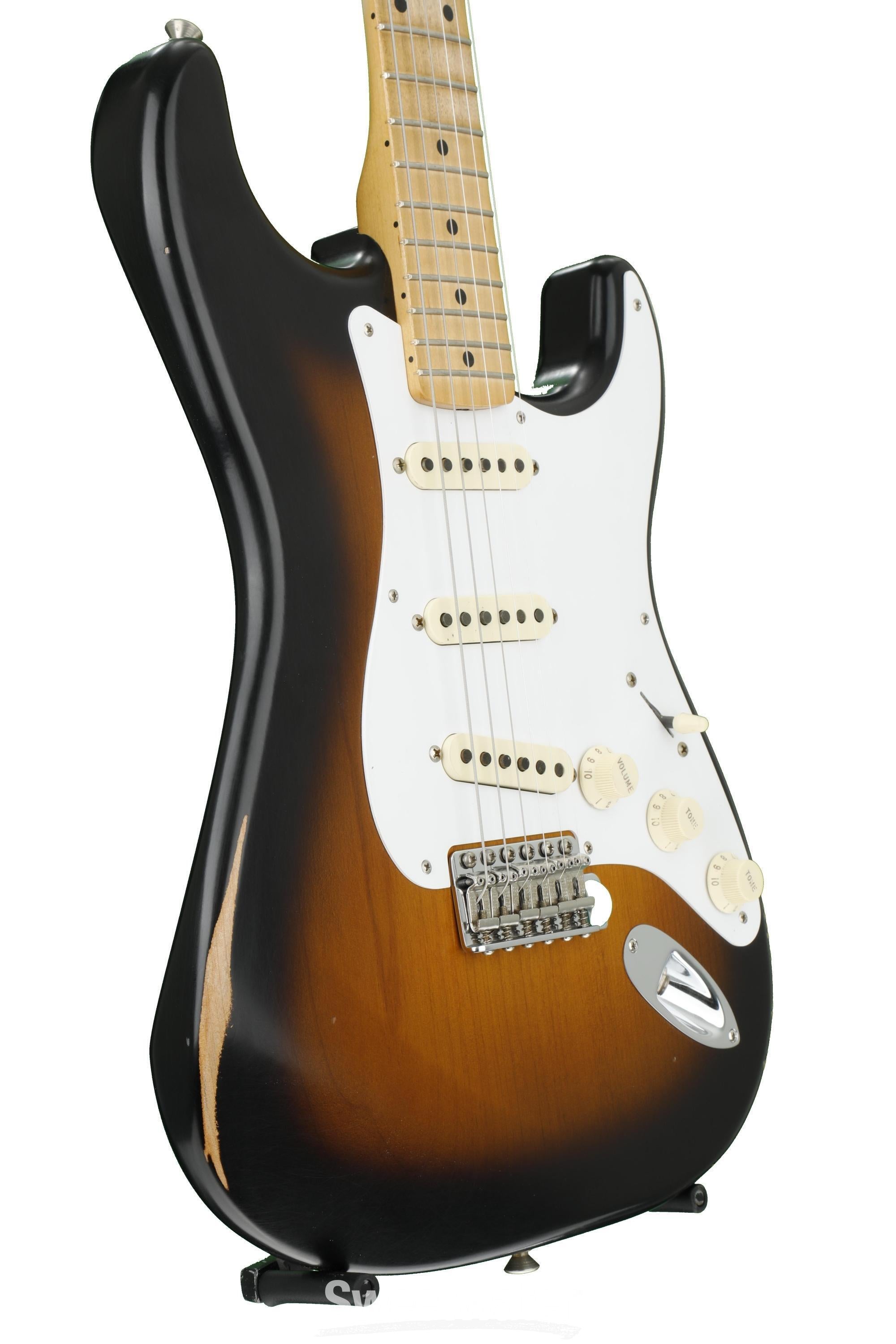 Fender Road Worn '50s Stratocaster - 2-Color Sunburst with Maple 