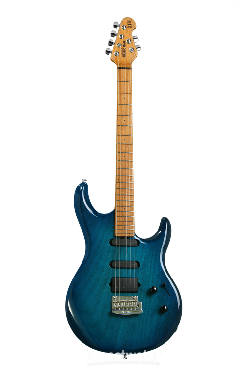 Ernie Ball Music Man Luke III HSS - Neptune Blue Maple | Sweetwater