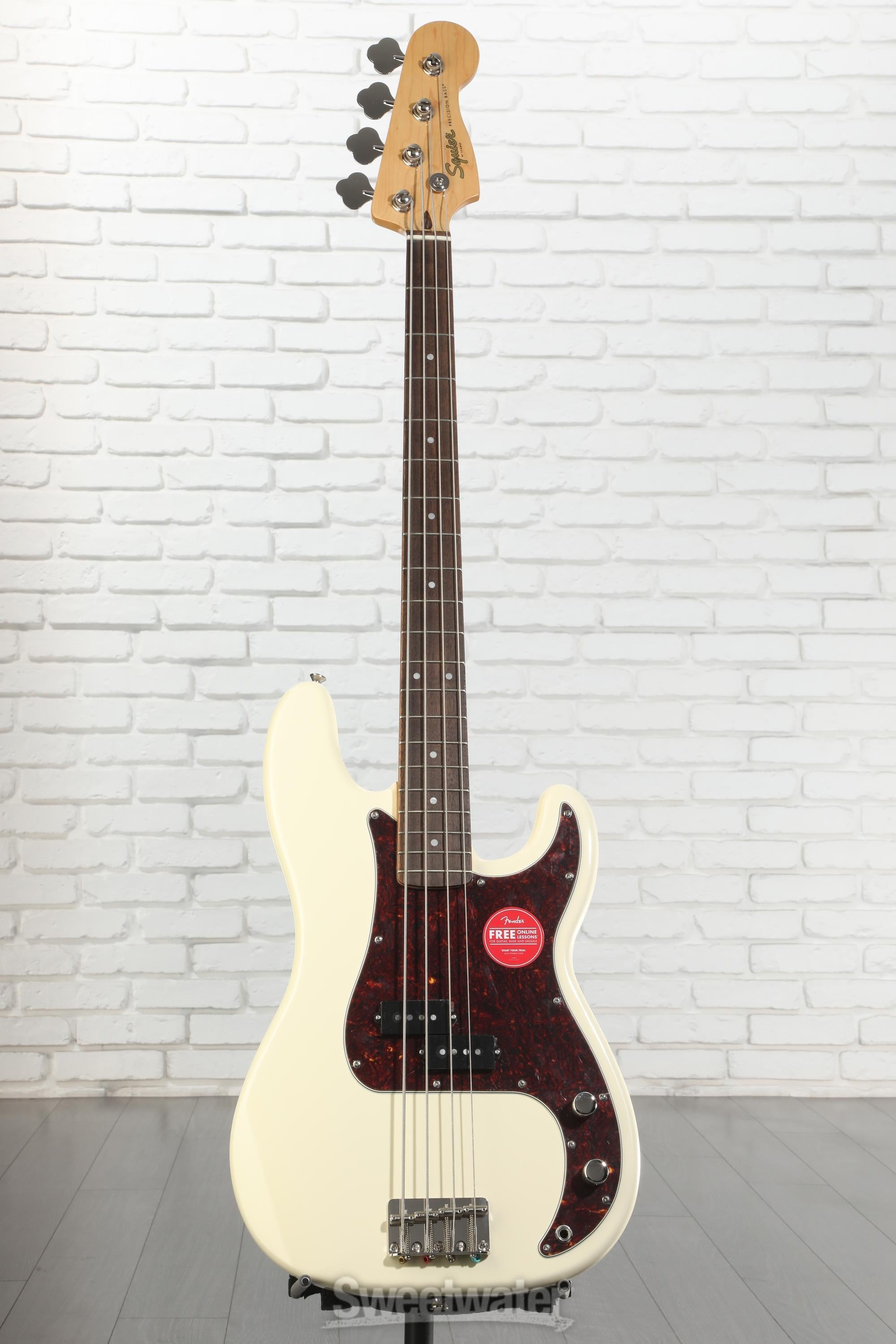 Squier Classic Vibe '60s Precision Bass - Olympic White | Sweetwater