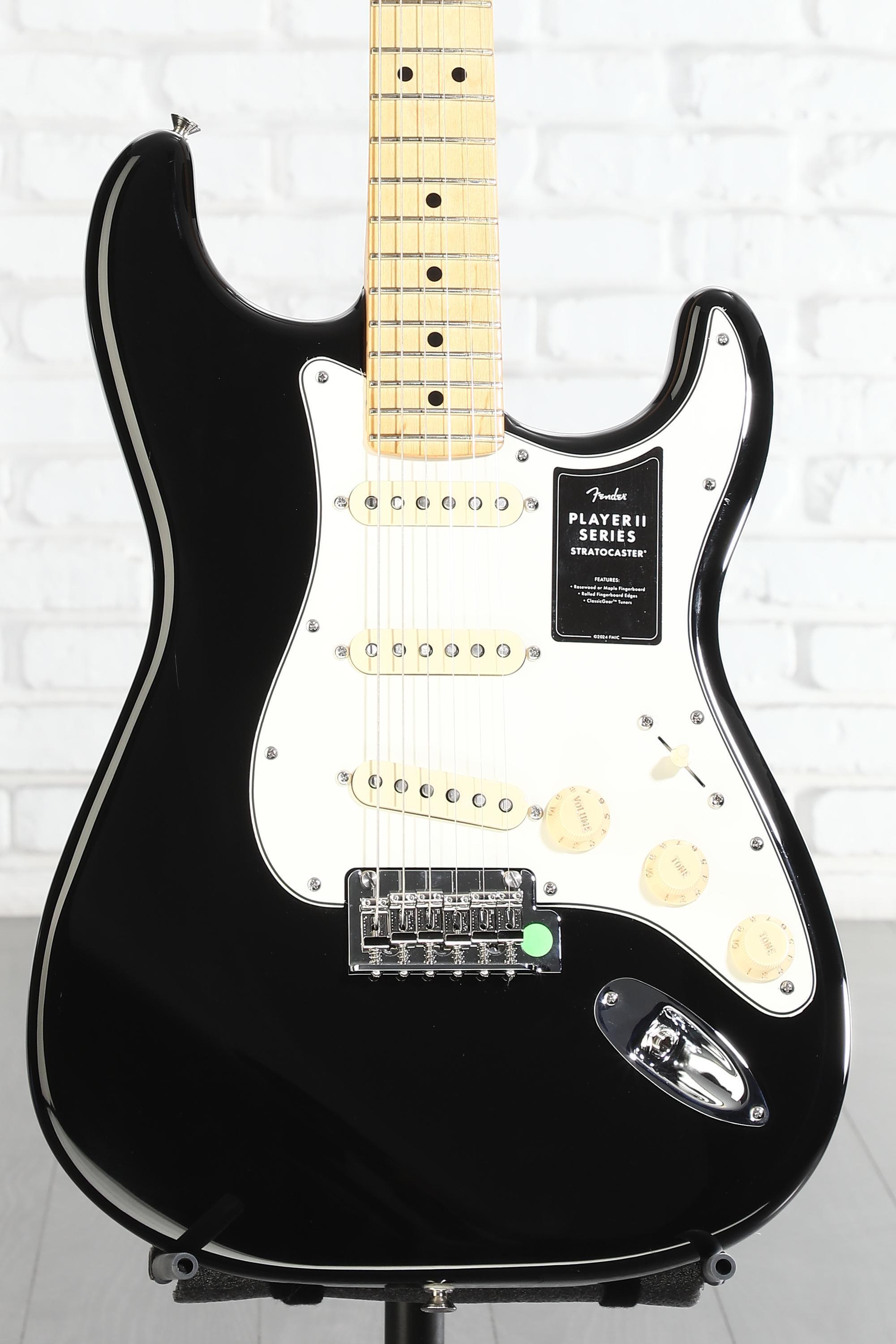 Fender Player II Stratocaster Electric Guitar - Black with Maple