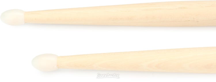 Zildjian Hickory Dip Series Drumsticks - 5B - Nylon Tip - Black