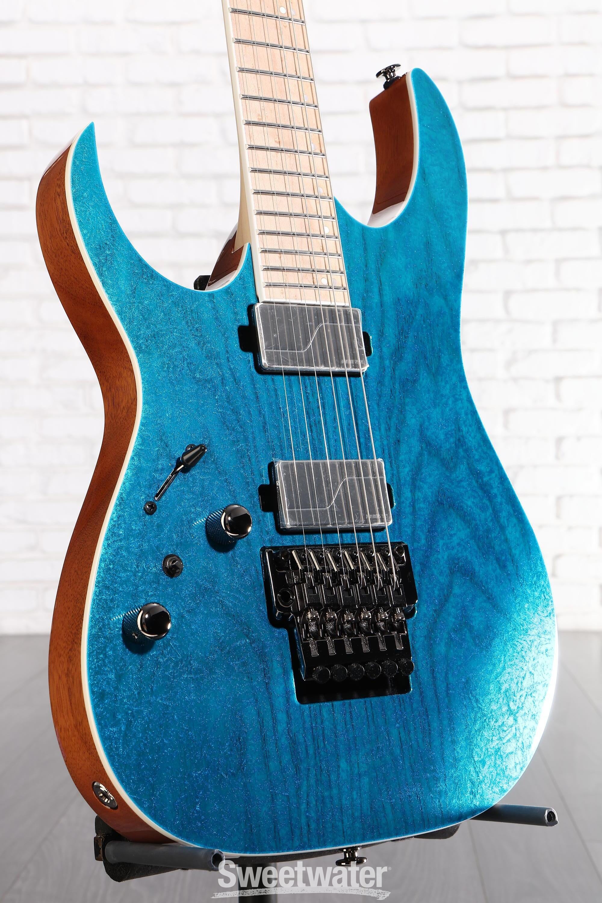 Photo of Ibanez Prestige RG5120ML Left-handed Electric Guitar - Frozen Ocean