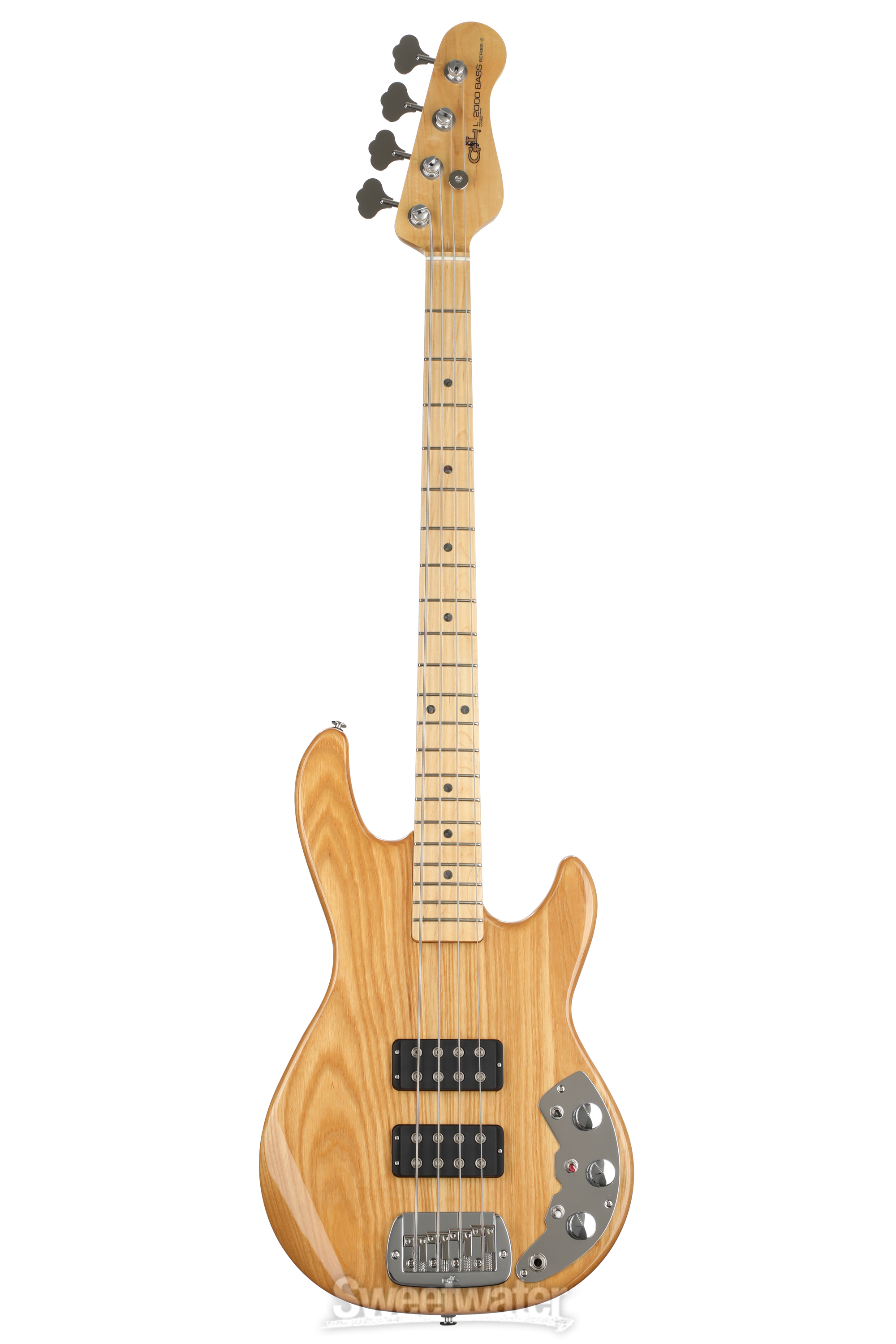 G&L CLF Research L-2000 Bass Guitar - Vintage Natural | Sweetwater G&L CLF Research L-2000 Bass Guitar - Vintage Natural | Sweetwater