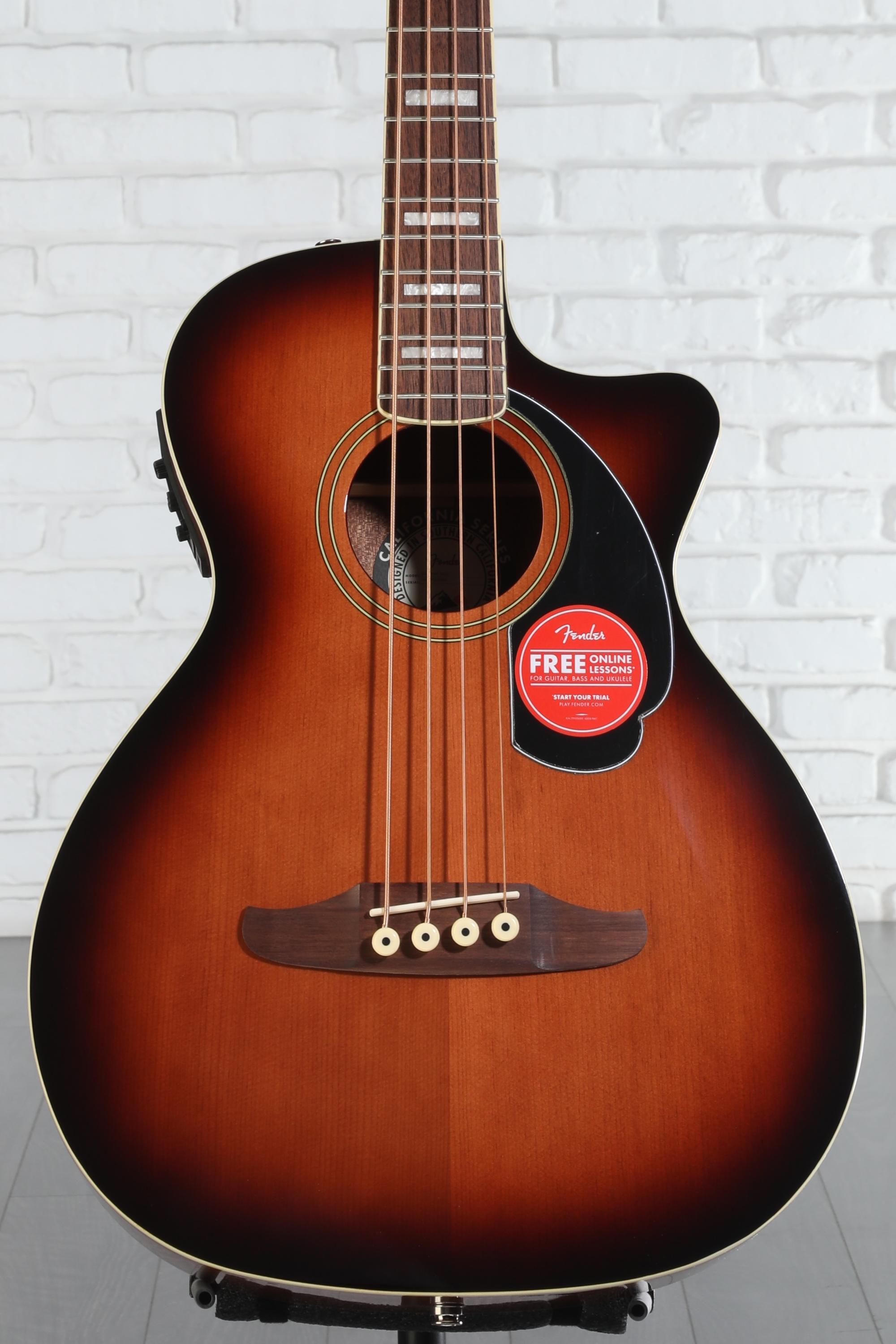 Fender Kingman Acoustic-electric Bass - Shaded Edge Burst | Sweetwater