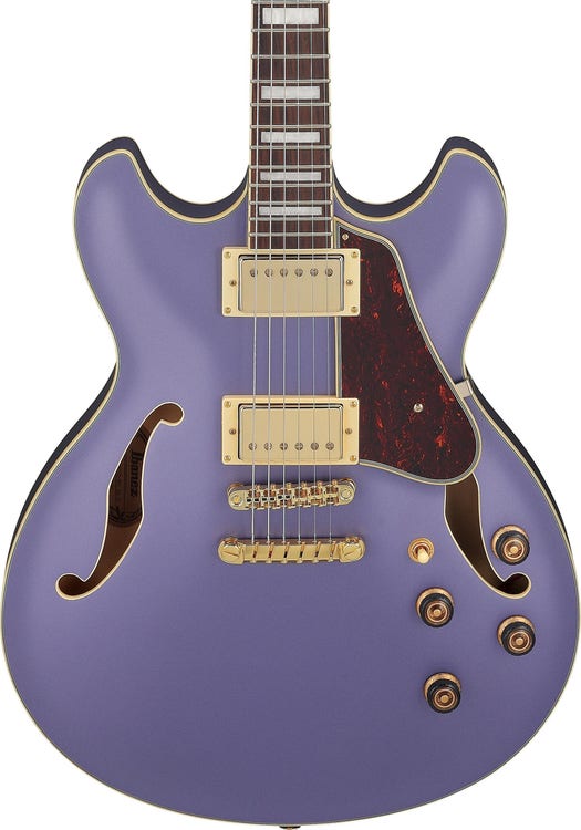 Ibanez Artcore AS73G Semi-hollow Electric Guitar - Metallic Purple Flat