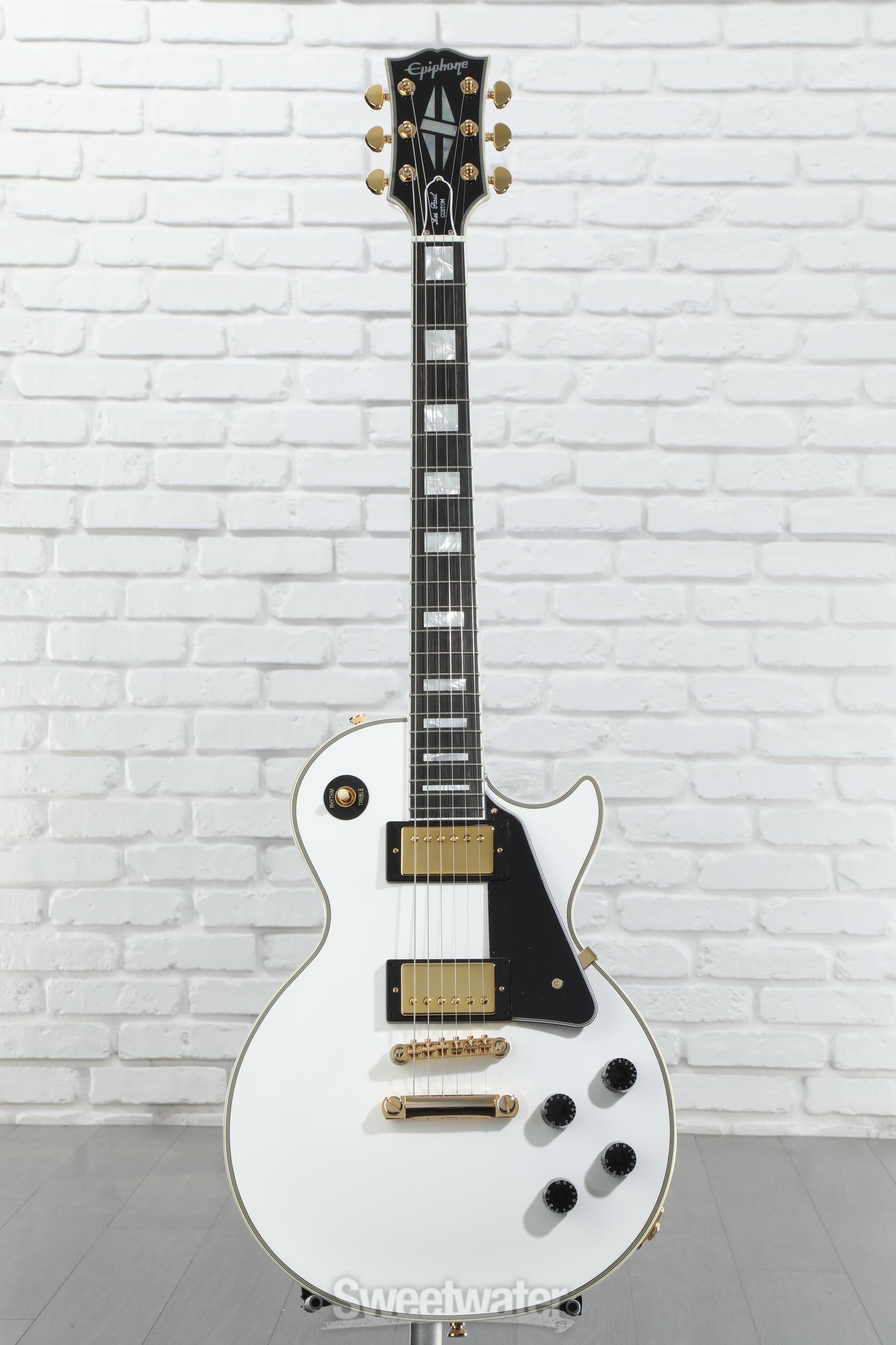 ギター Les Paul Custom Alpine White Les Paul Custom - Alpine White – Dave's Guitar Shop