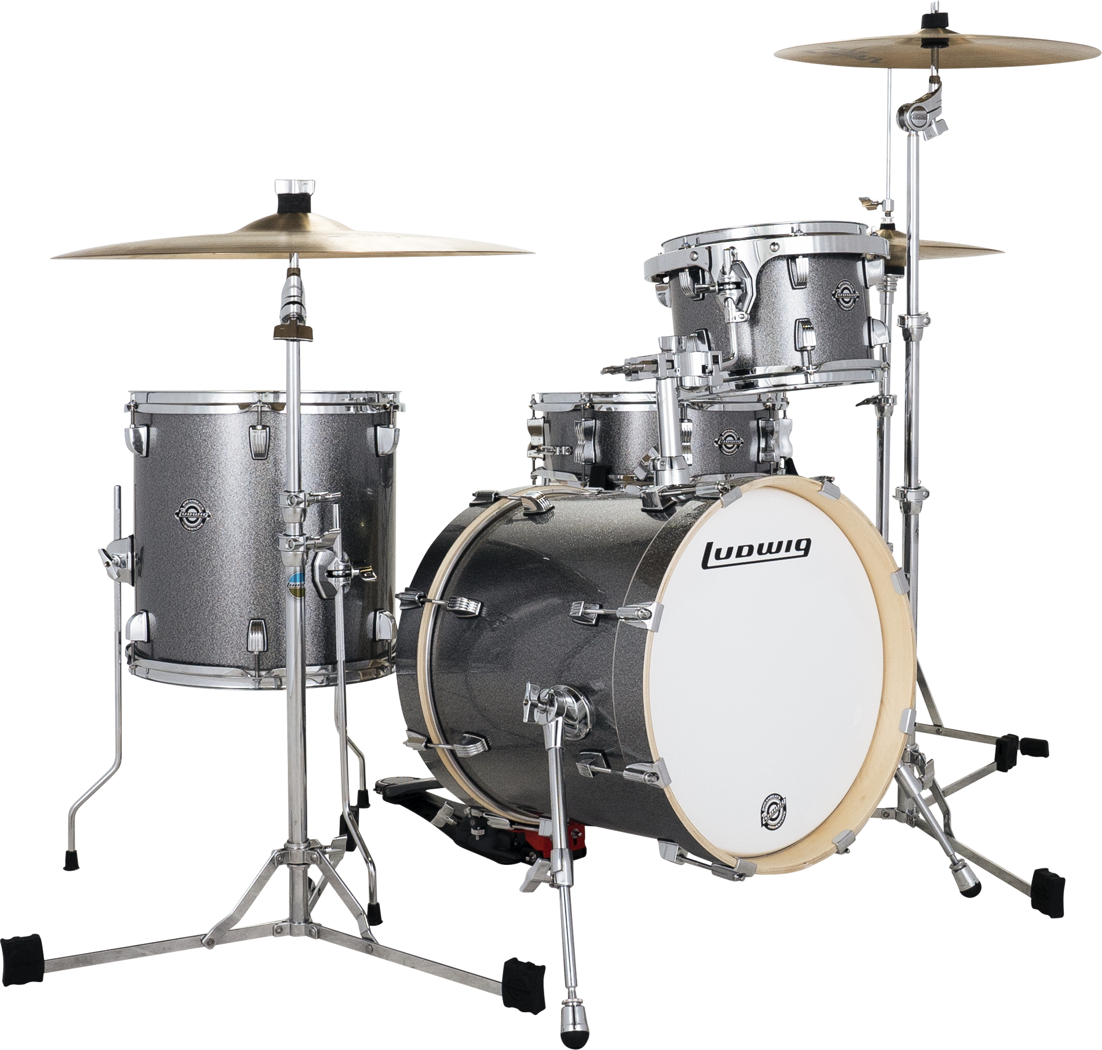 Photo of Ludwig Breakbeats by Questlove 4-piece Shell Pack - Frosted Sparkle