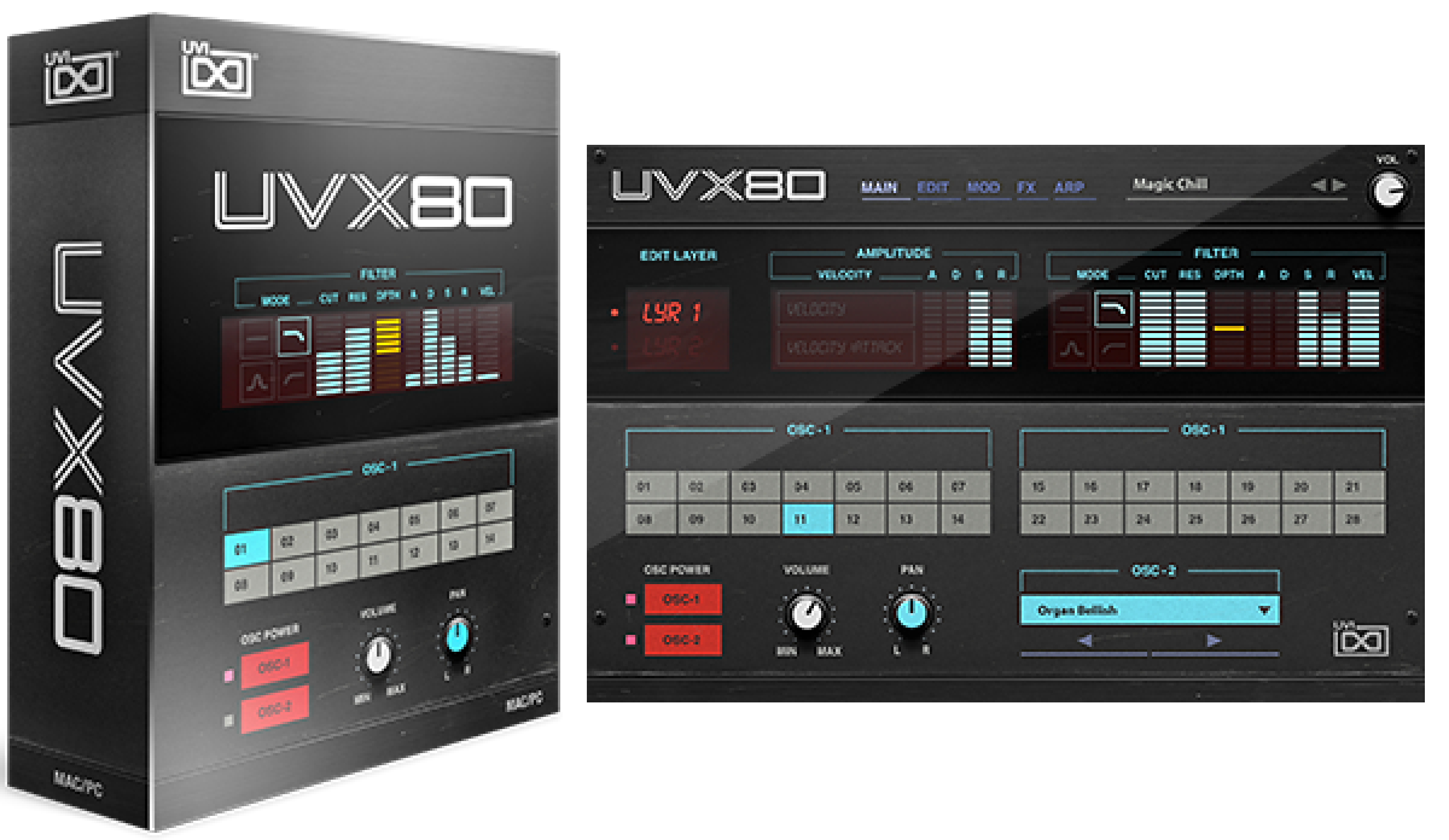 Bundled Item: UVI UVX80 Analog Synthesizer Software