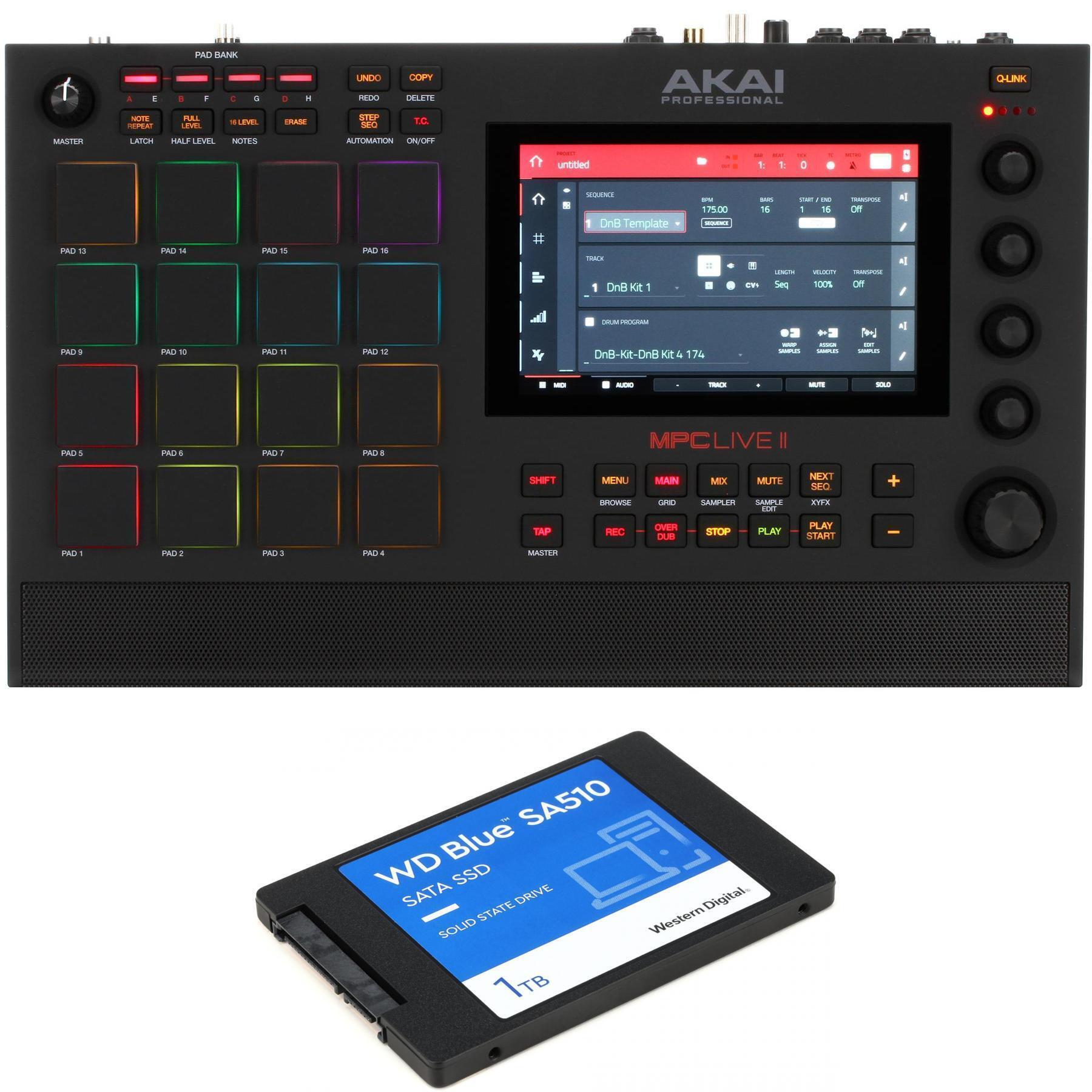 AKAI MPC LIVE 2 SSD 500Gに増設済み 専用アクリル蓋付き！ | nate 