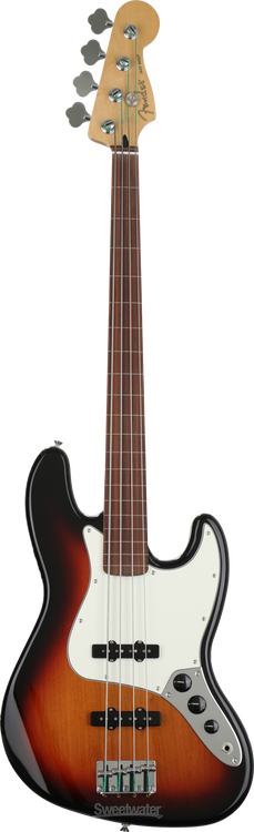 PLAYTECH Fletress JAZZ BASS フレットレス Fender Player Fretless Jazz Bass - 3-Tone Sunburst with Pau Ferro