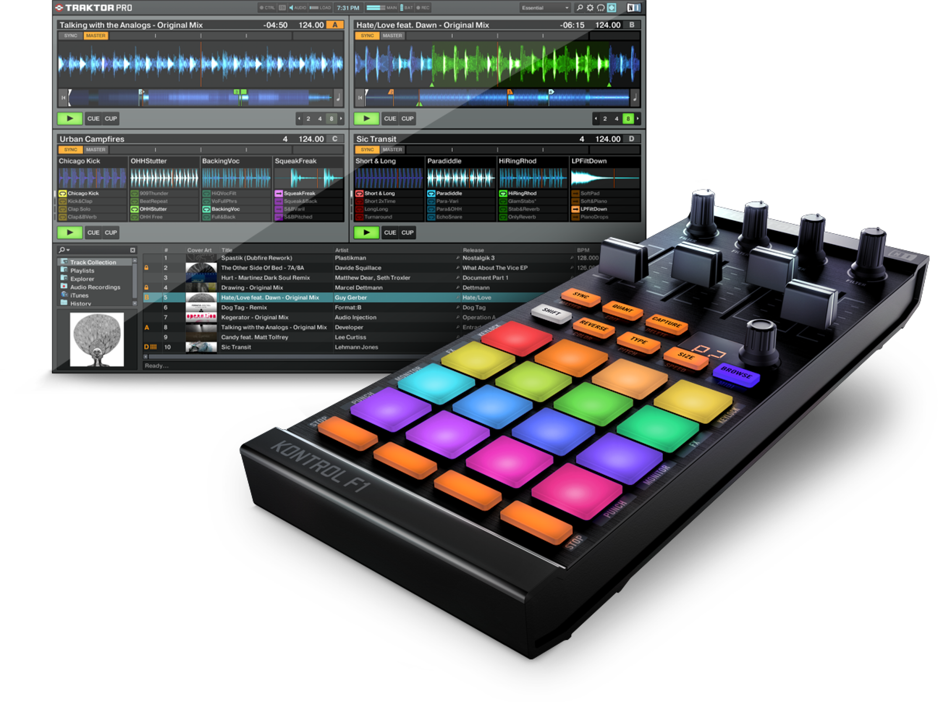 Native Instruments Traktor Kontrol F1 | Sweetwater