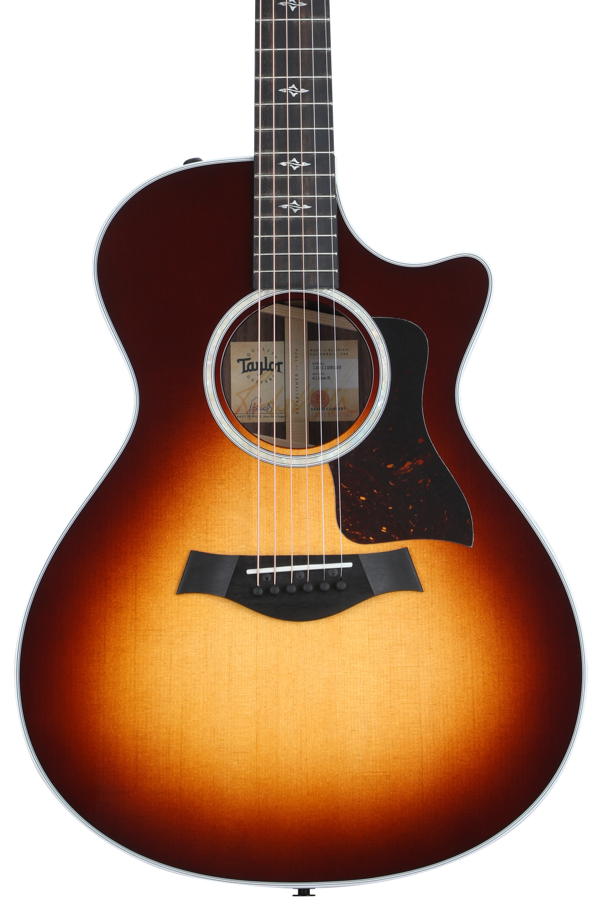 Taylor 412ce-R V-Class Acoustic-electric Guitar - Tobacco Sunburst