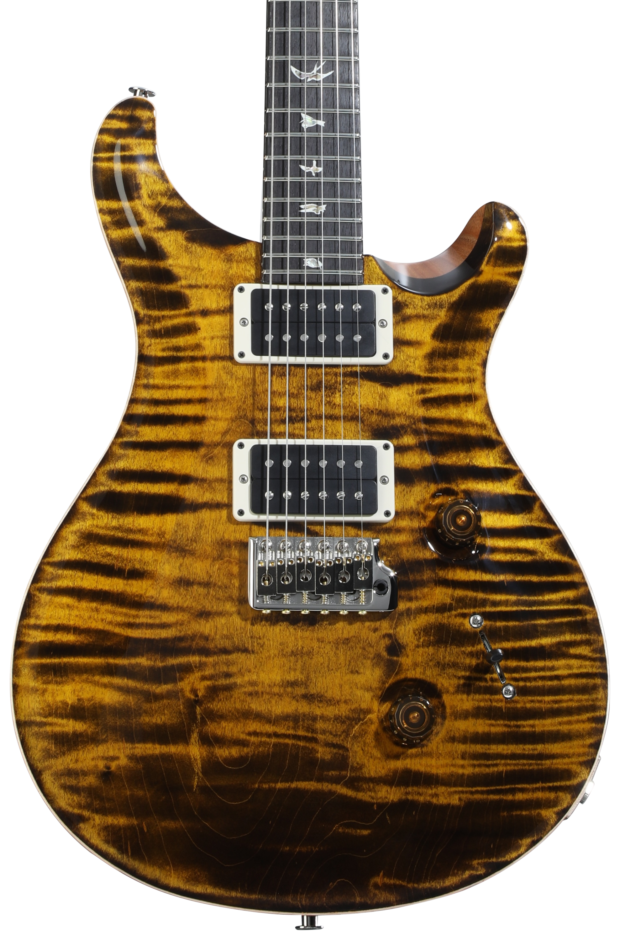 PRS Custom 24 10Top Yellow Tiger 2024年製 PRS Custom 24 10 Top Electric Guitar, Yellow Tiger – Alto Music