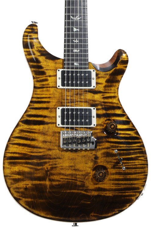 PRS Custom 24 Electric Guitar - Yellow Tiger | Sweetwater