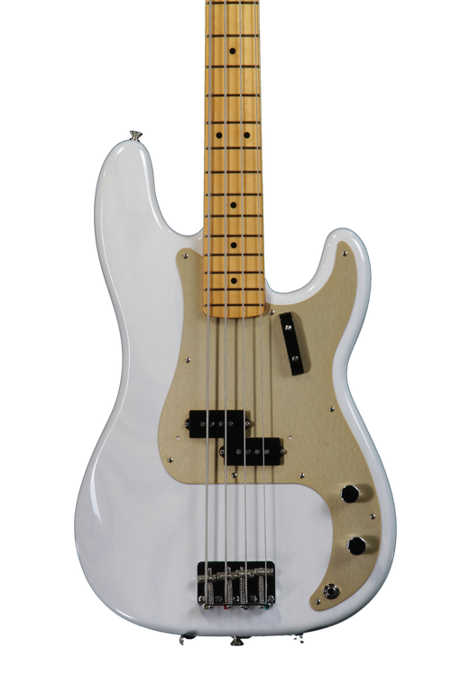 Fender American Vintage '57 Precision Bass - White Blonde | Sweetwater