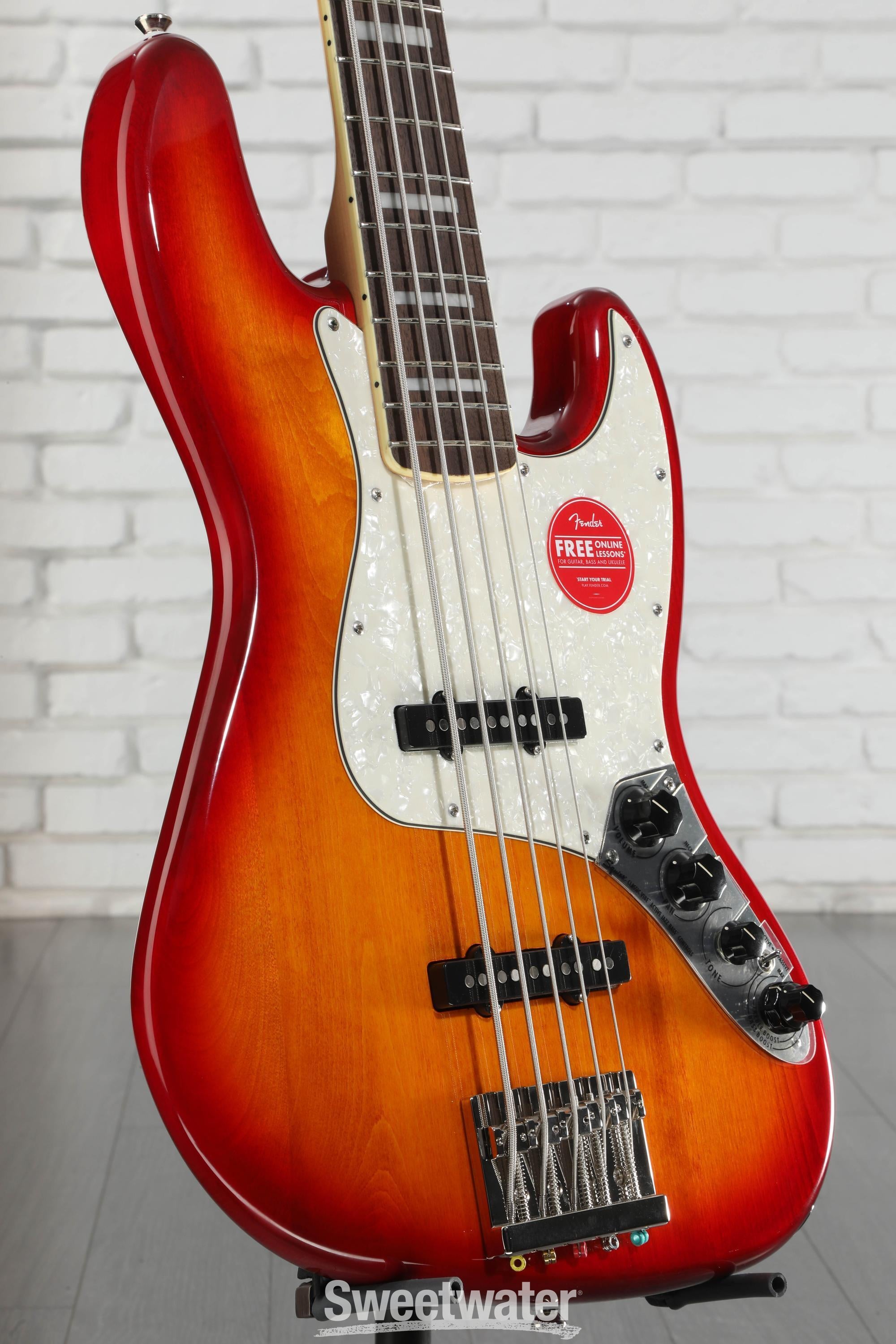 Squier Classic Vibe Active '70s Jazz Bass V - Sienna