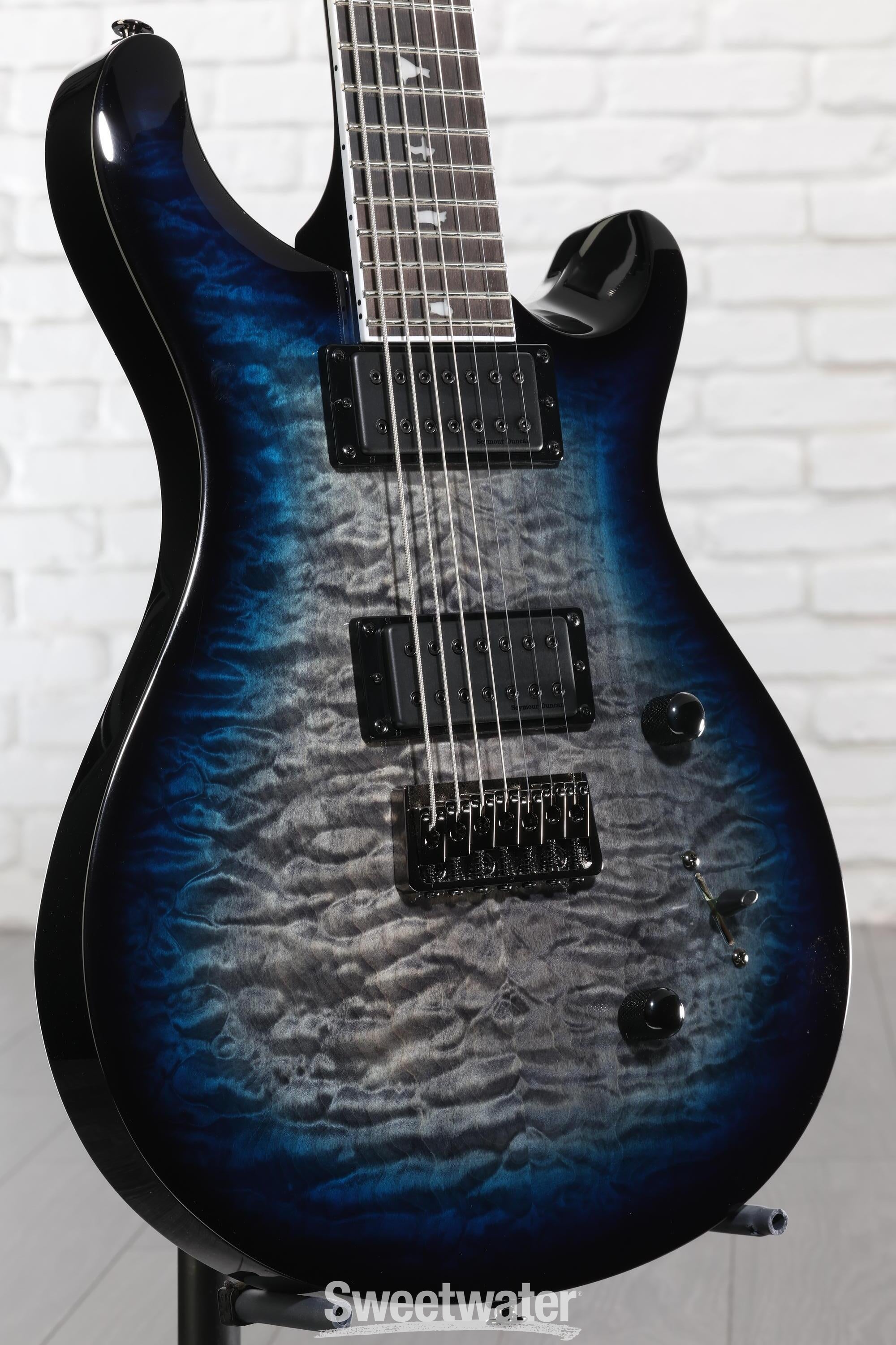 Photo of PRS SE Mark Holcomb SVN Signature 7-string Electric Guitar - Holcomb Blue Burst