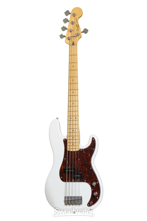 Squier Vintage Modified P Bass V - Olympic White Reviews | Sweetwater