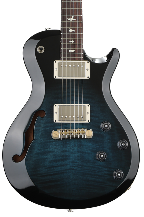 PRS S2 Singlecut Semi-Hollow - Faded Blue Smokeburst