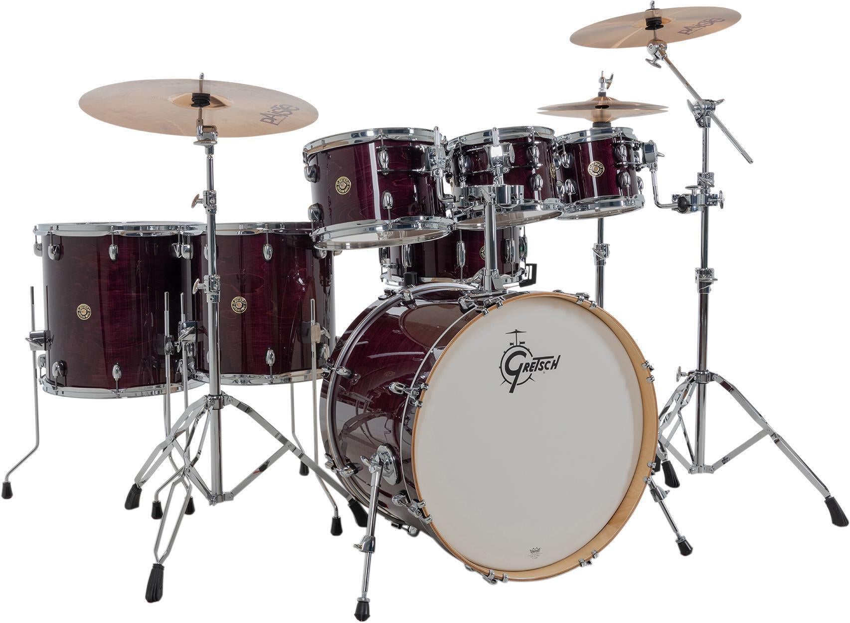Photo of Gretsch Drums Catalina Maple 7-piece Shell Pack - Purple Gloss