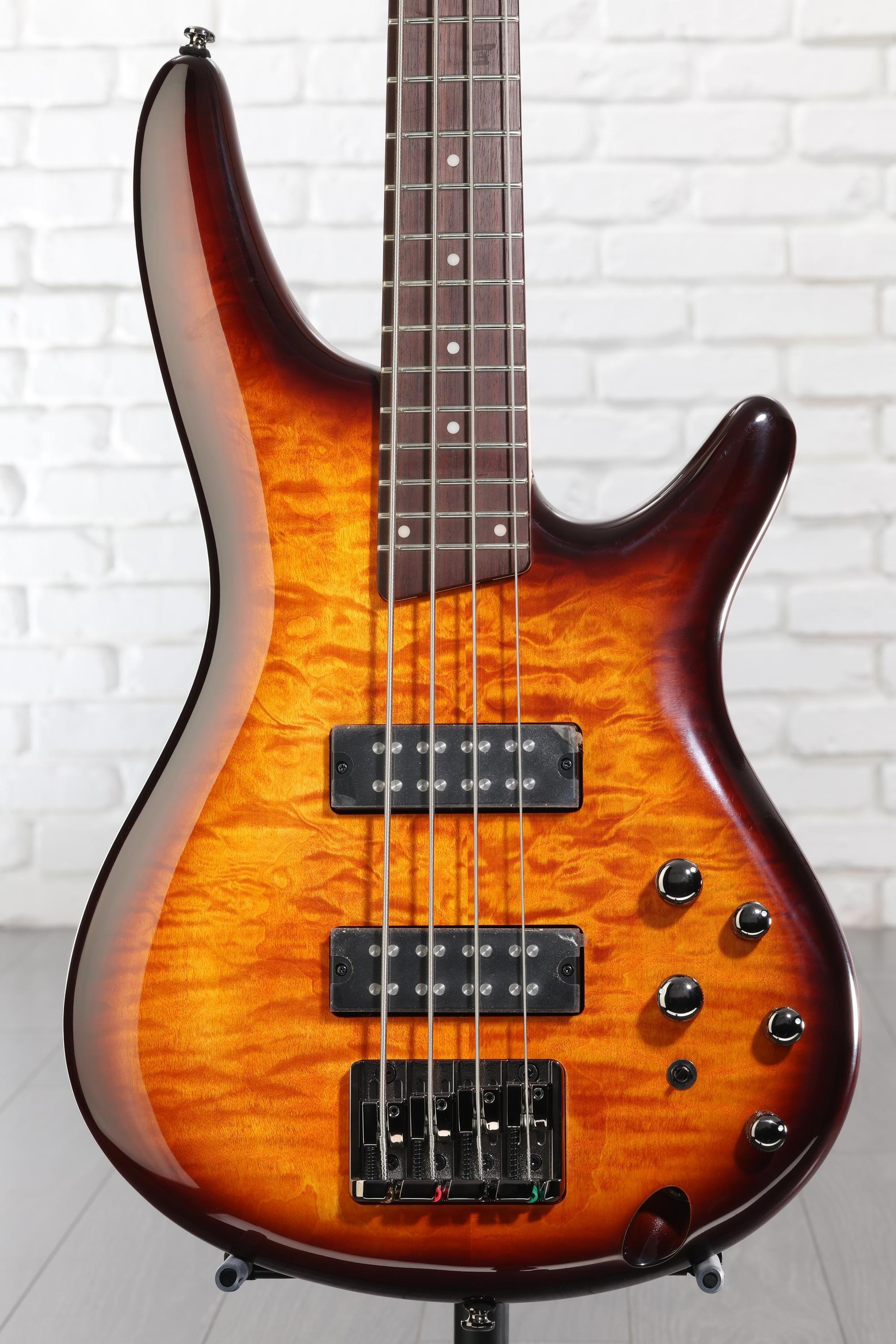 Ibanez Standard SR400EQM Bass Guitar - Dragon Eye Burst | Sweetwater