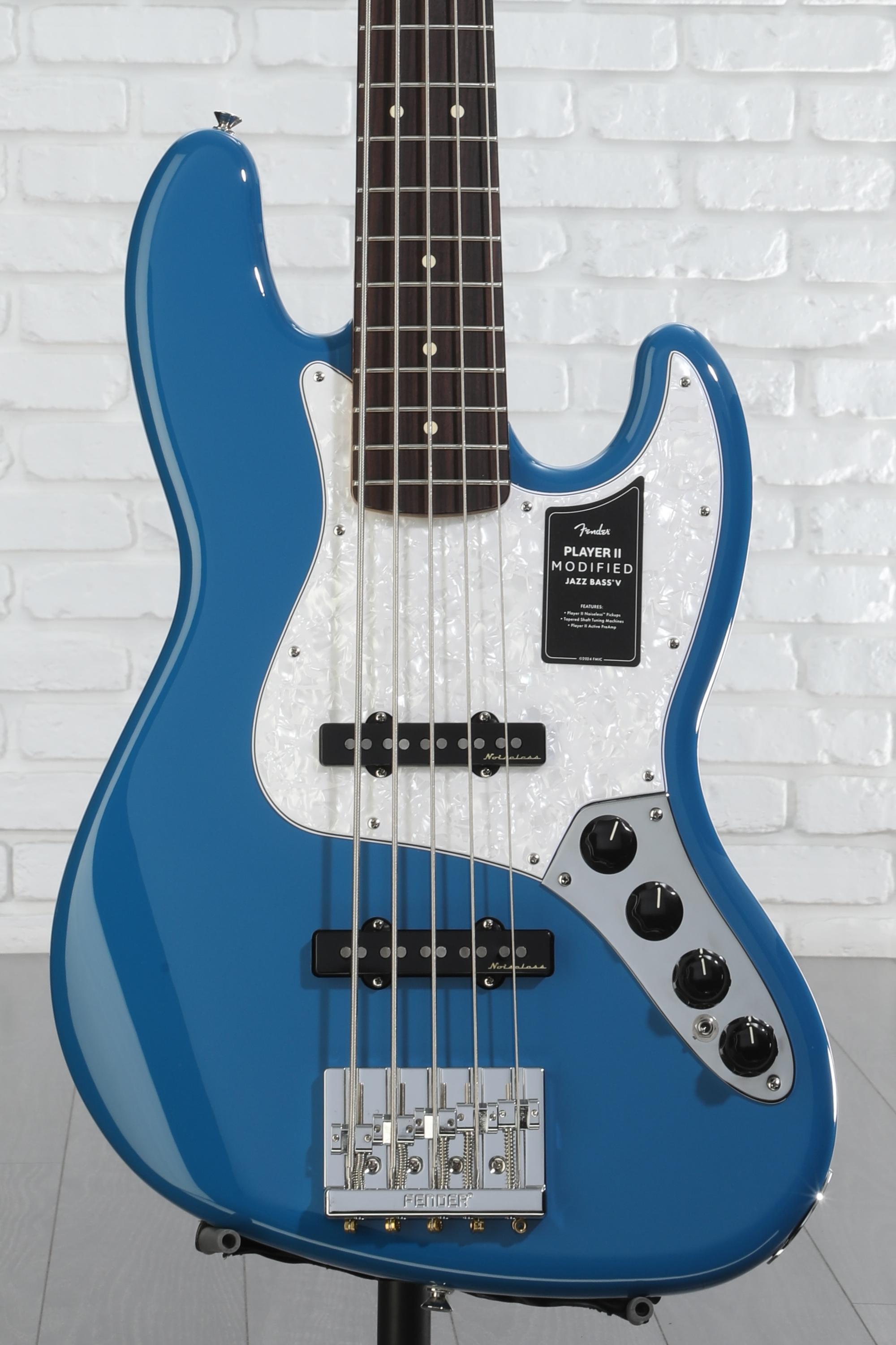 Player II Modified Active Jazz Bass® V Fender Player II Modified Active Jazz Bass V - Electric Blue