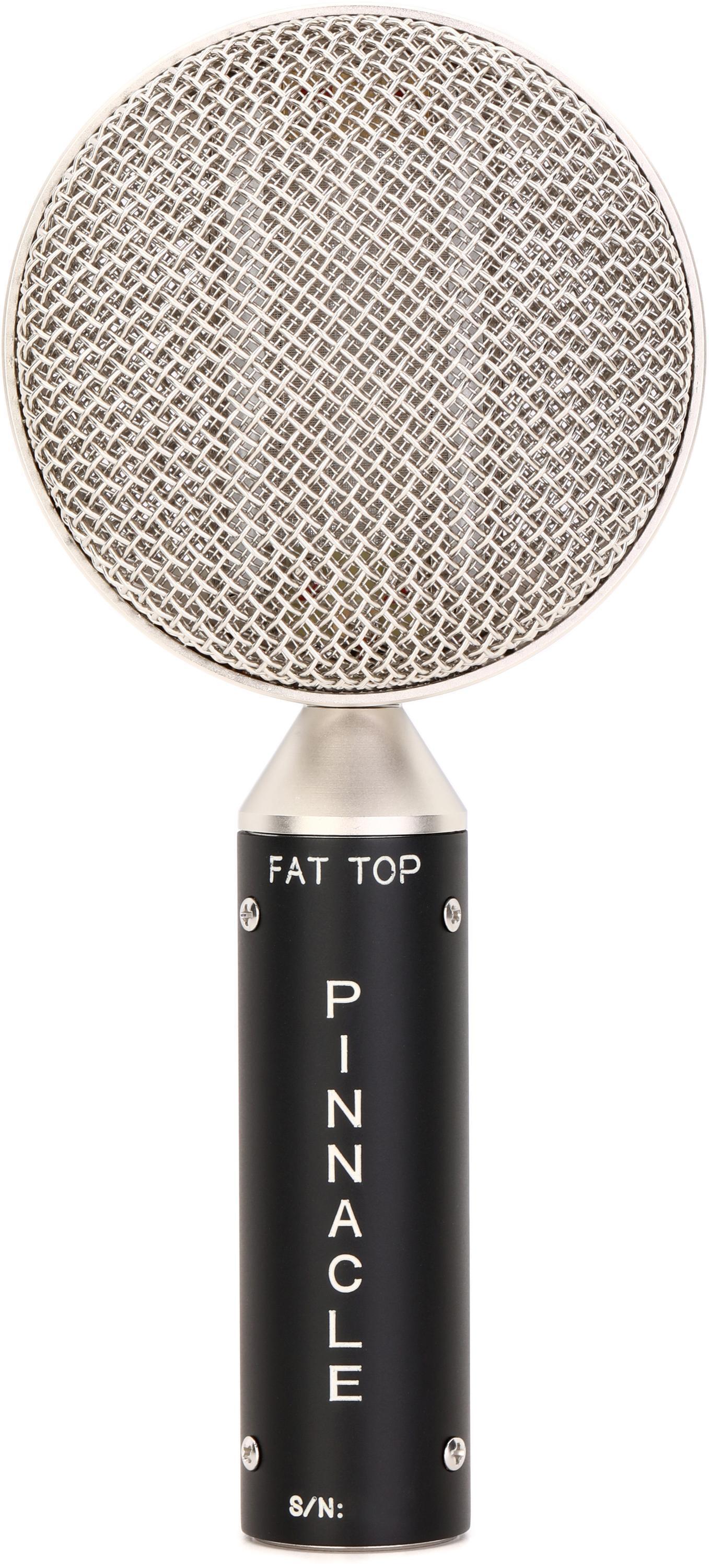 Pinnacle Microphones Fat Top Ribbon Microphone Black Sweetwater