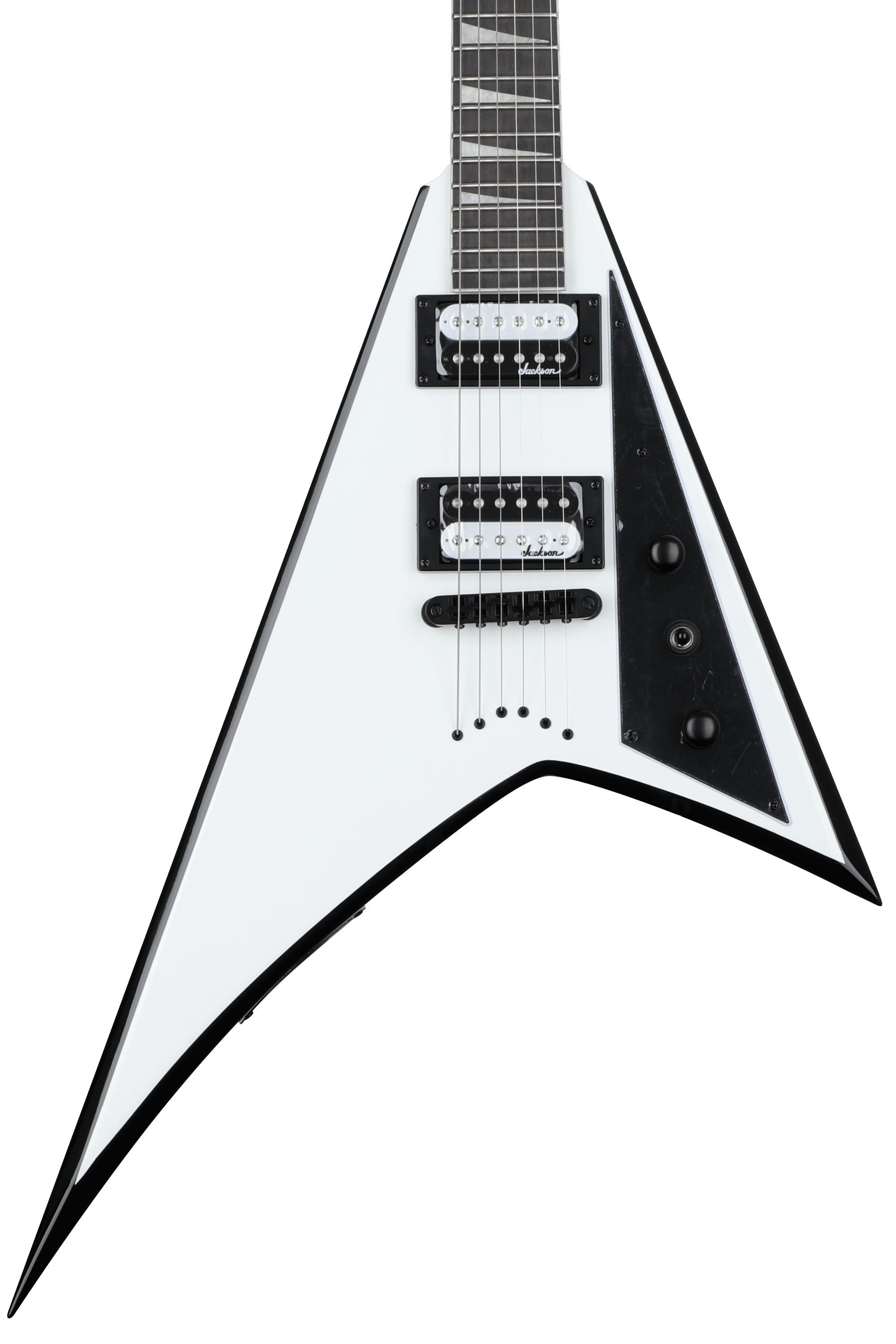 Jackson Rhoads JS32T - White with Black Bevels