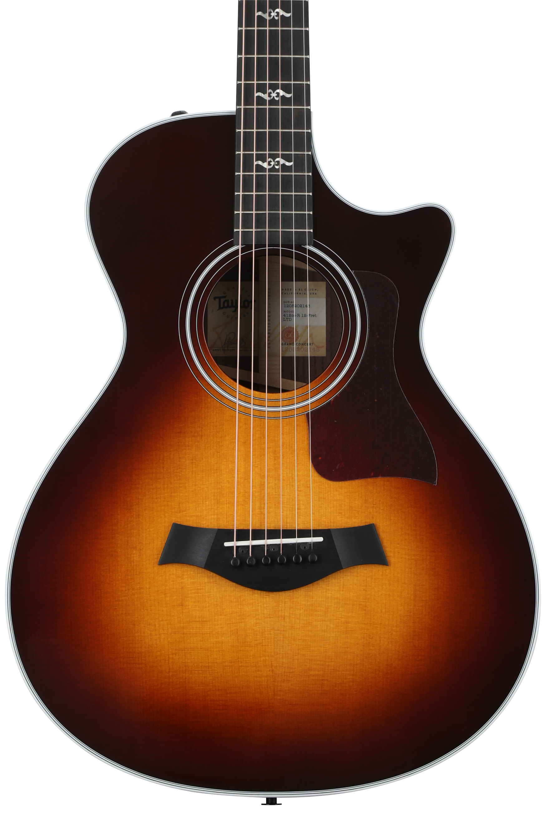 Taylor 2022 412ce-R, 12 Fret Limited-edition Acoustic-electric Guitar -  Sunburst
