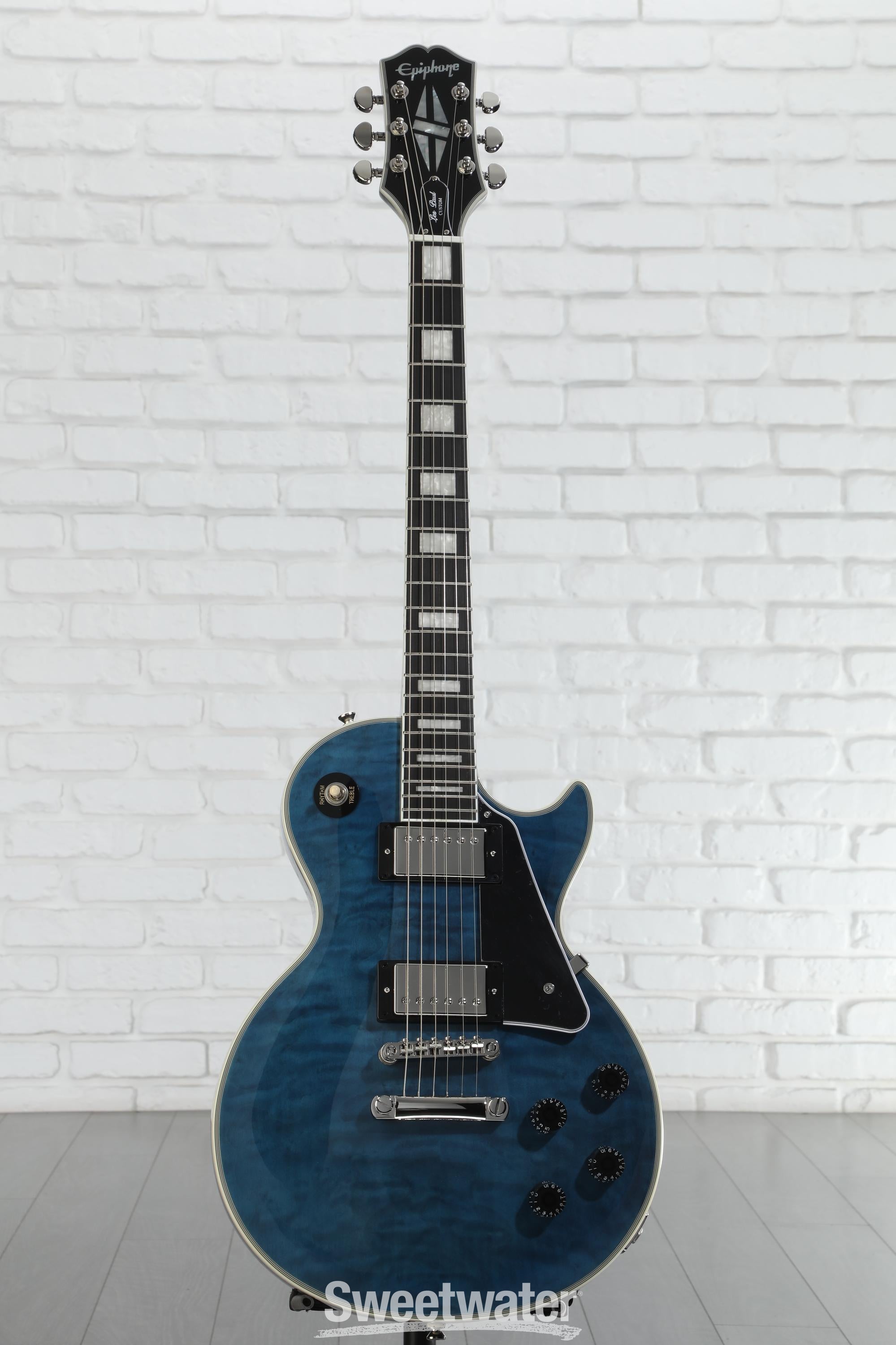 ギター Epiphone LesPaul Custom Quilt Viper Blue Epiphone Les Paul Custom Quilt Viper Blue Limited edition