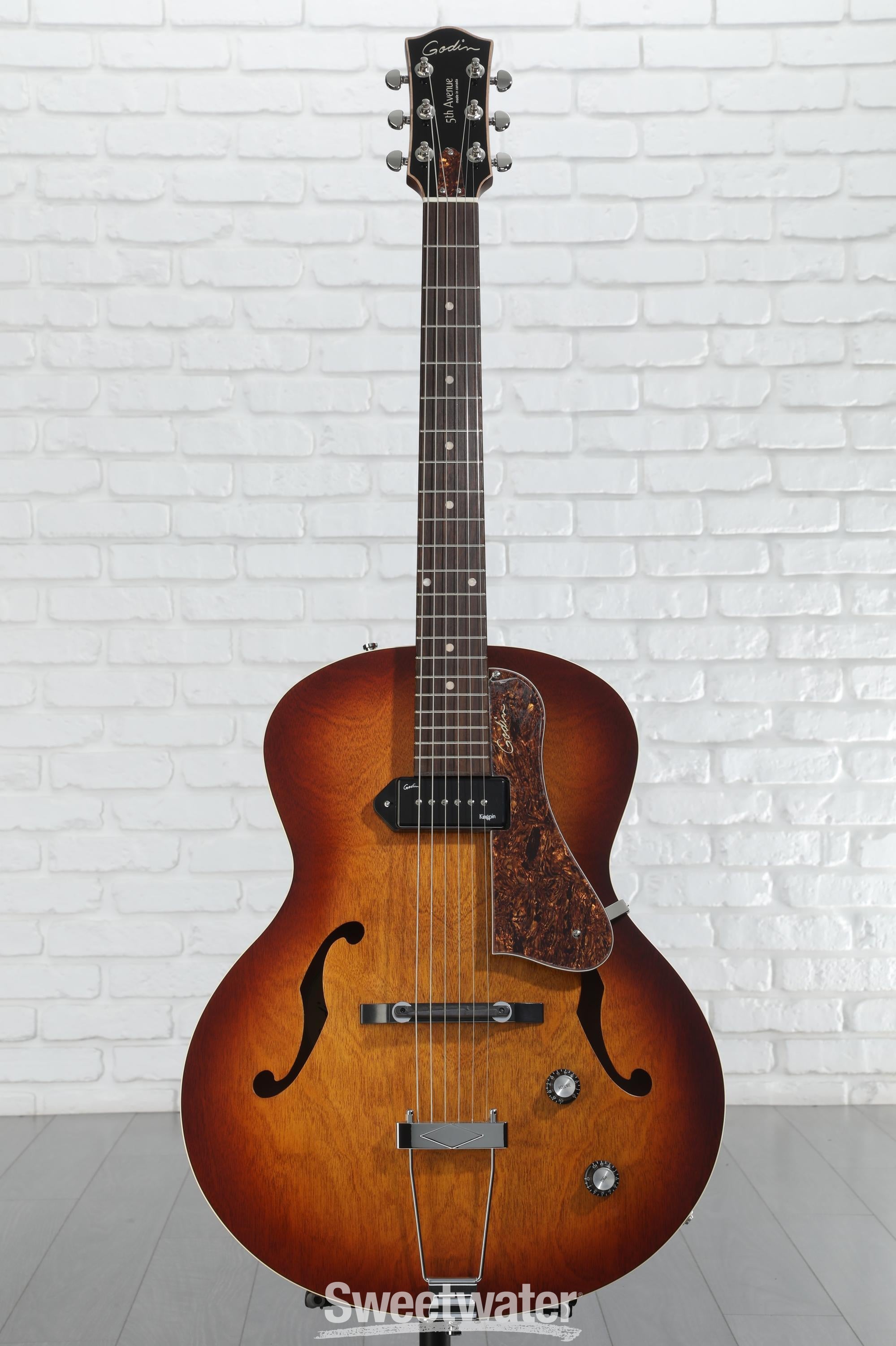 godin 5th avenue kingpin フルアコ Godin 5th Avenue Kingpin Hollowbody Electric Guitar - Cognac