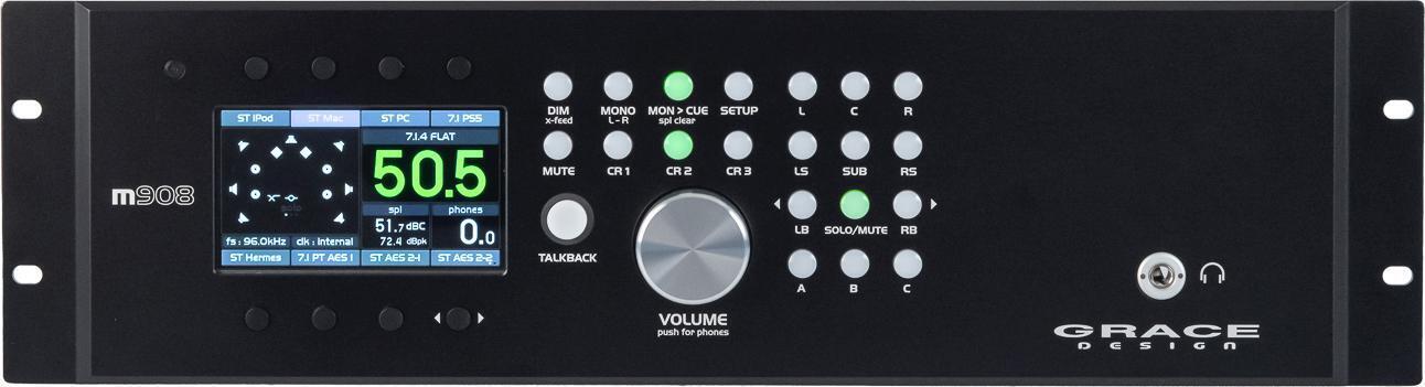 Photo of Grace Design m908-RMR Immersive-format Monitor Controller with Rackmount Remote