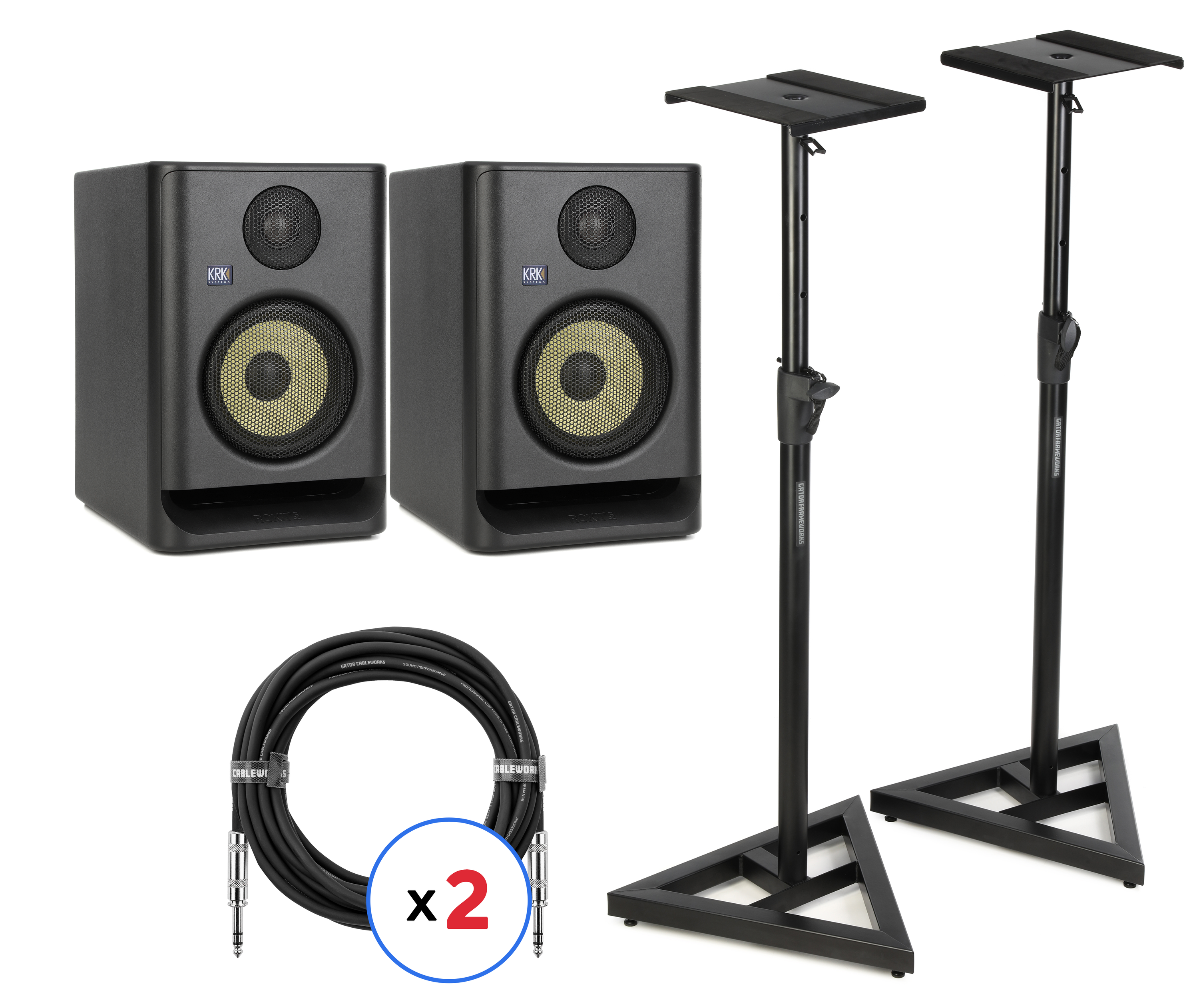 KRK Rokit 5 スタンド付き KRK ROKIT 5 G5 5-inch Powered Studio Monitor Pair with