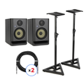 Photo of KRK ROKIT 5 G5 5-inch Powered Studio Monitor Pair with Stands and Cables