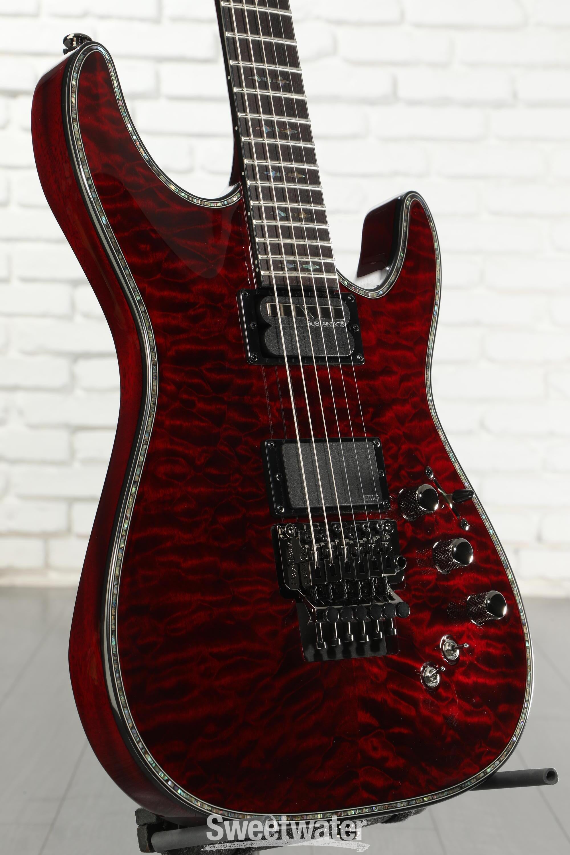 Schecter Hellraiser C-1 FR-S Electric Guitar - Black Cherry