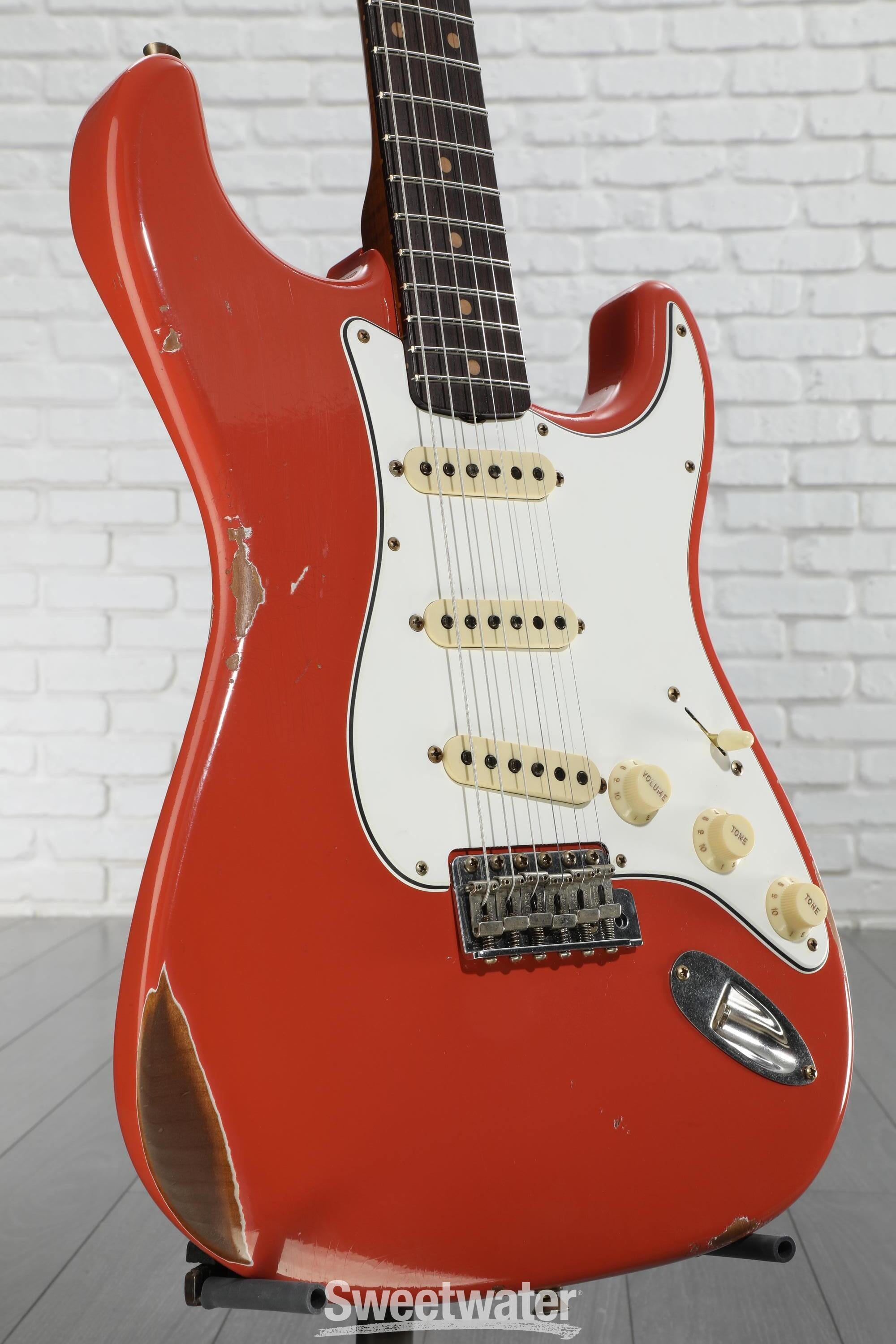 ギター Fender Limited Tomatillo Stratcaster Platinum Fender Custom Shop Limited-Edition Tomatillo