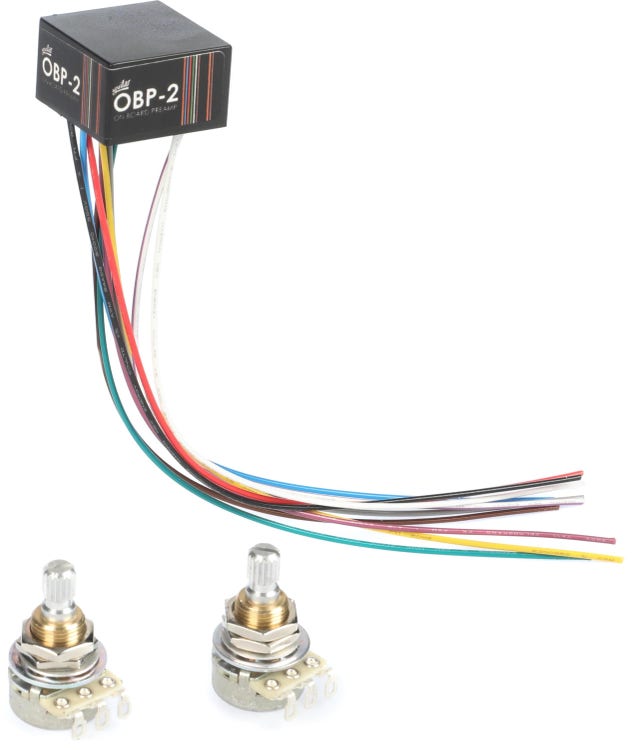 Aguilar OBP-2TK 2-band Boost/Cut On Board Bass Preamp | Sweetwater 