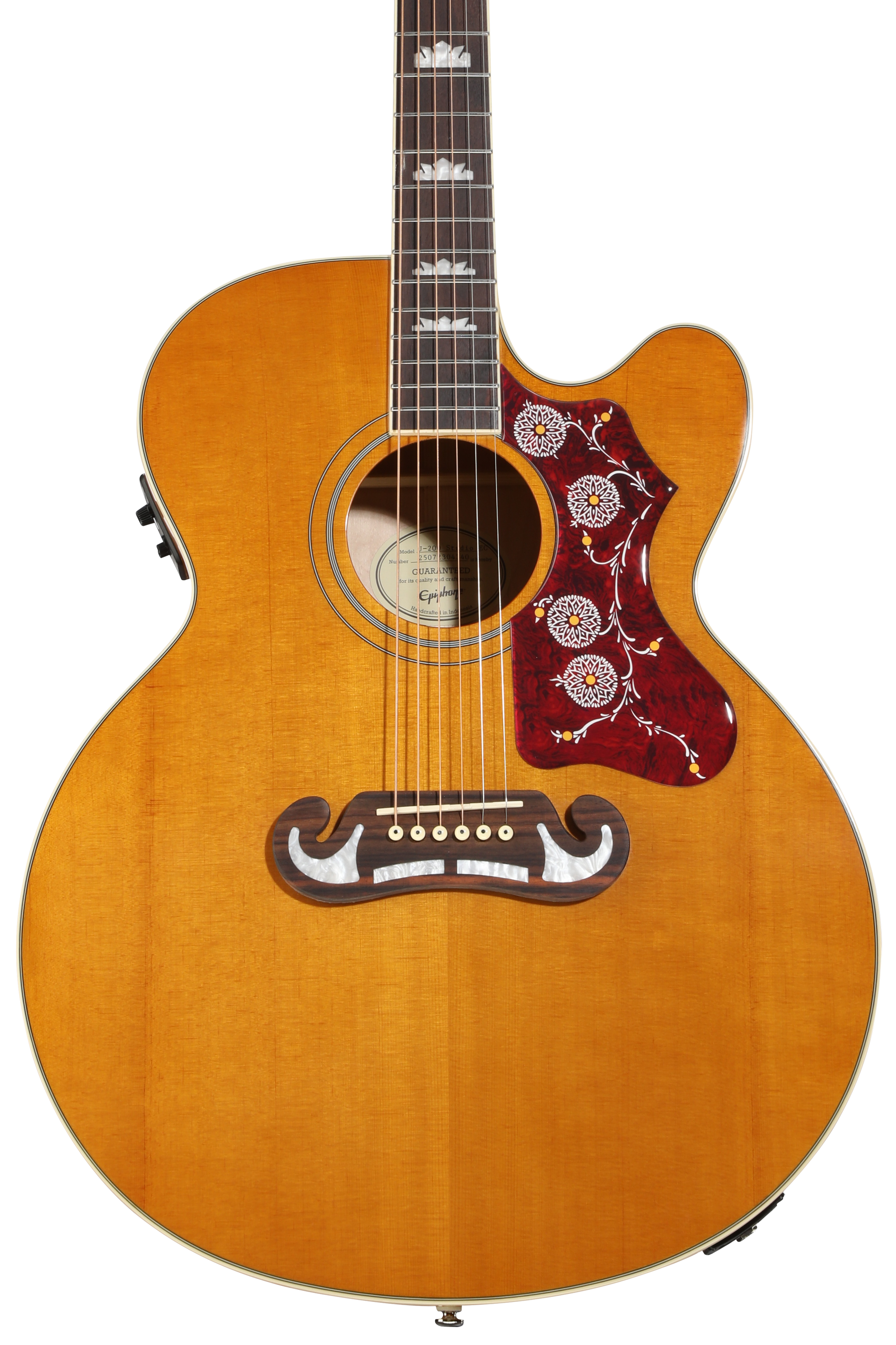 Epiphone EJ-200SCE - Natural | Sweetwater