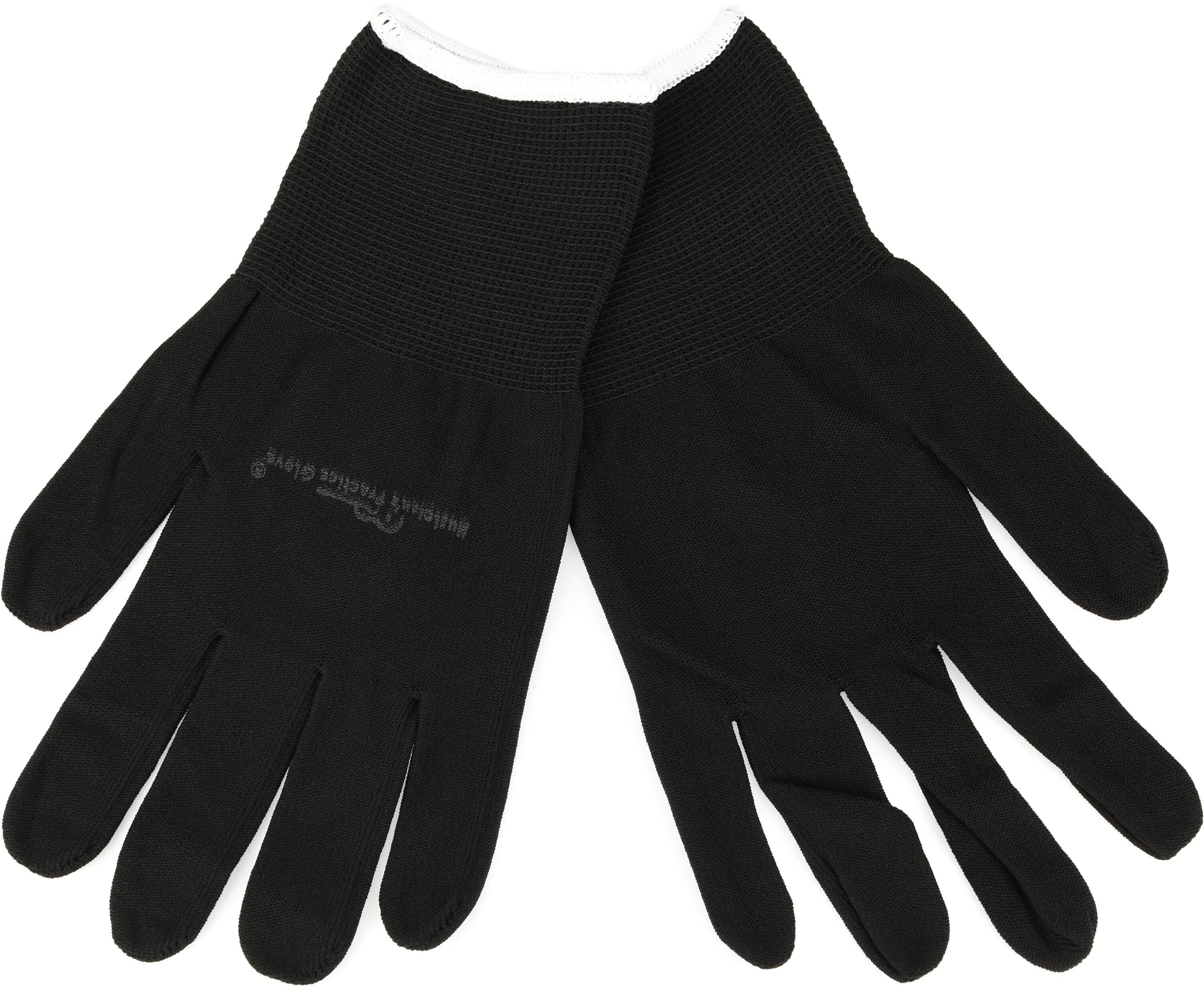 Photo of Musician's Practice Gloves Guitar/Bass Gloves - Large, Black (1-pair)