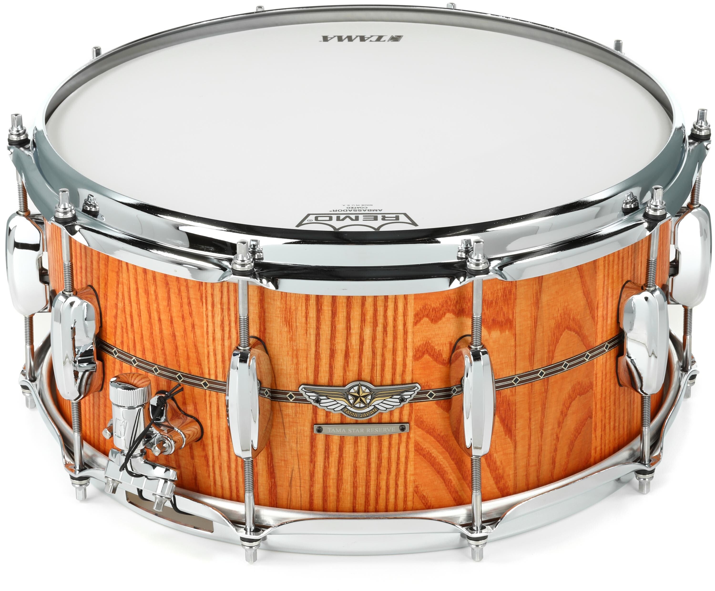 Tama Star Reserve Stave Ash Snare Drum - 6.5-inch x 14-inch - Oiled Amber  Ash