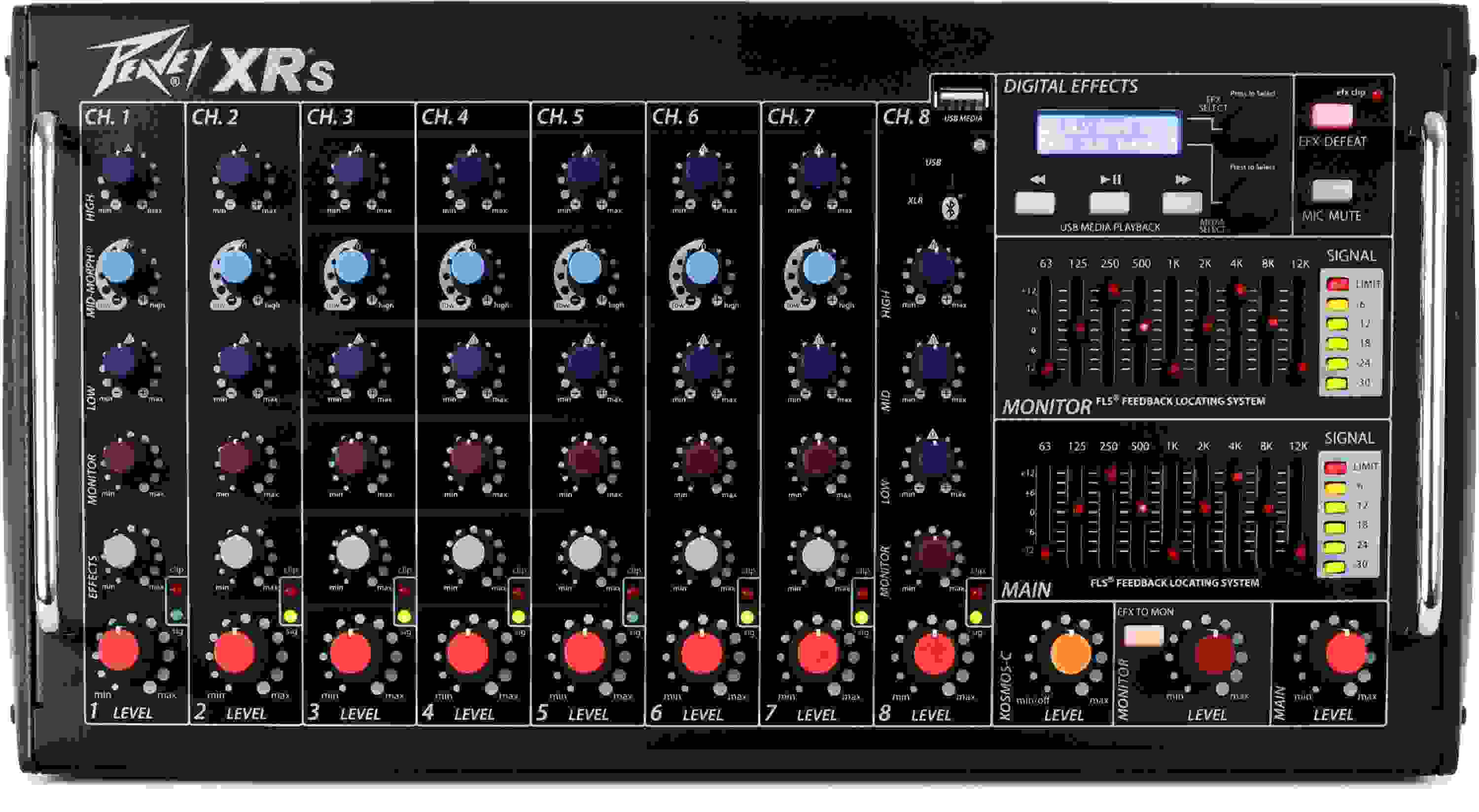 Peavey XR-S 8-channel 1500W Powered Mixer with FX