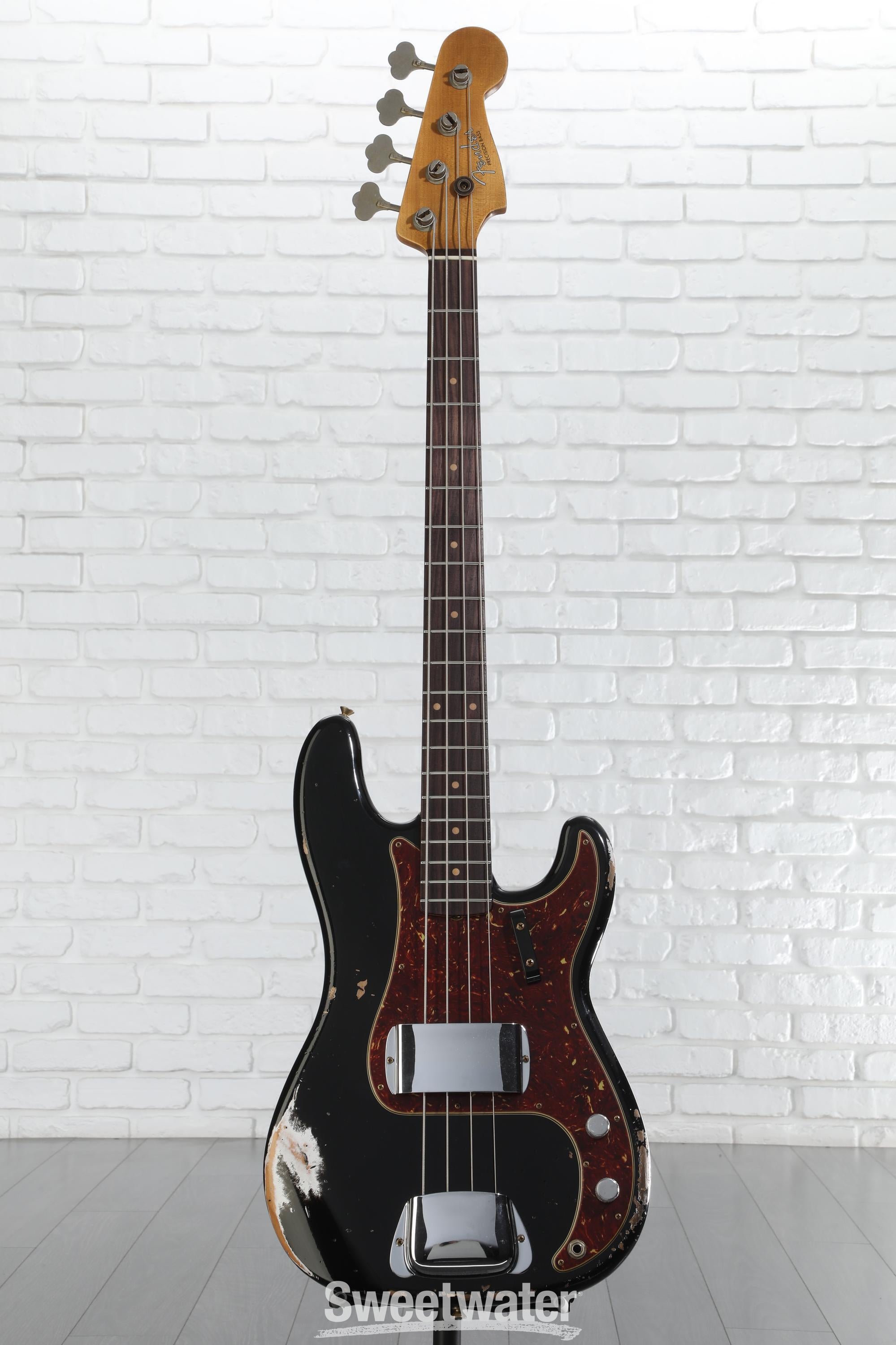 Fender Custom Shop '60s Precision Bass Guitar - Black, Heavy