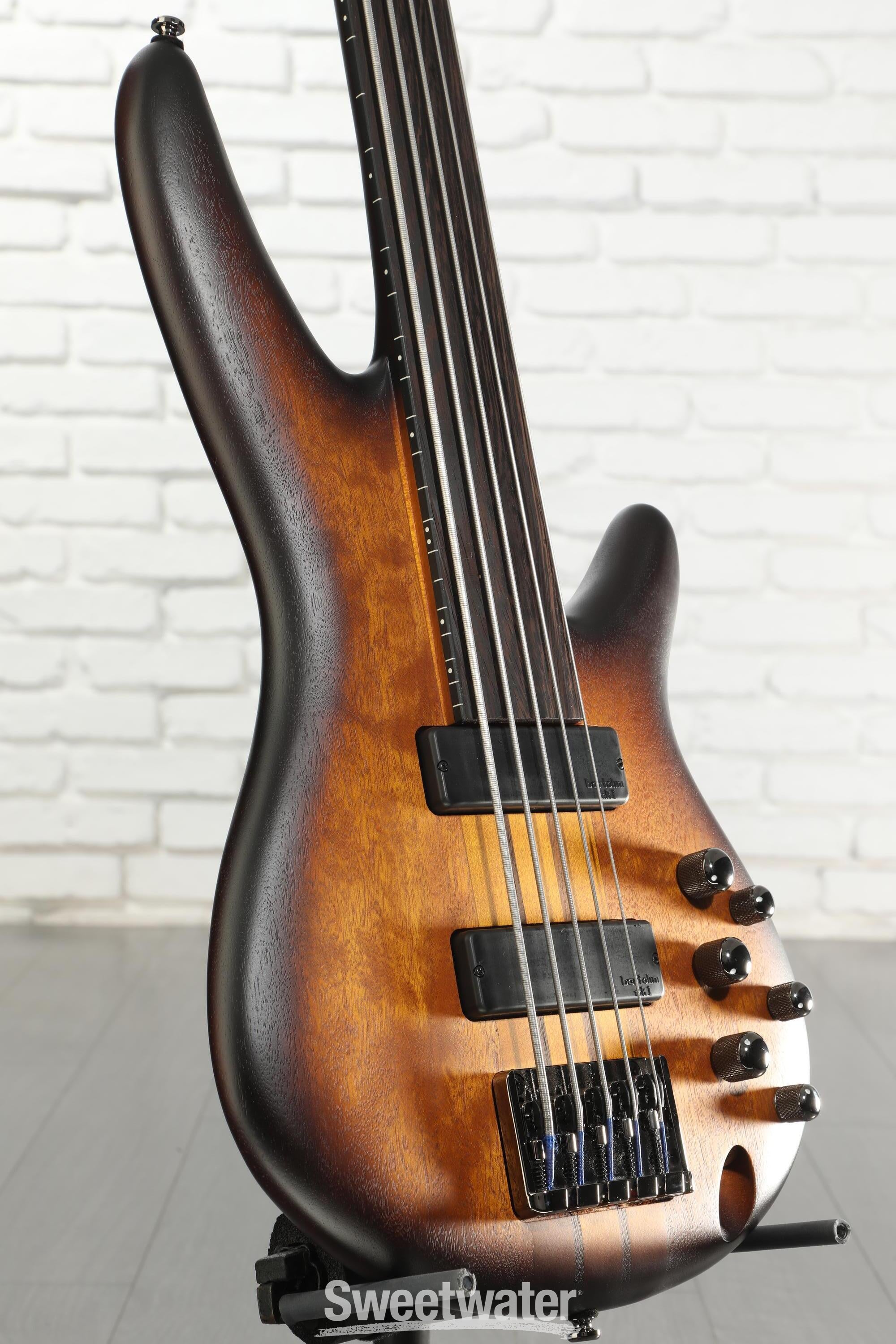 Ibanez Bass Workshop SRF705 Fretless Bass Guitar - Brown Burst