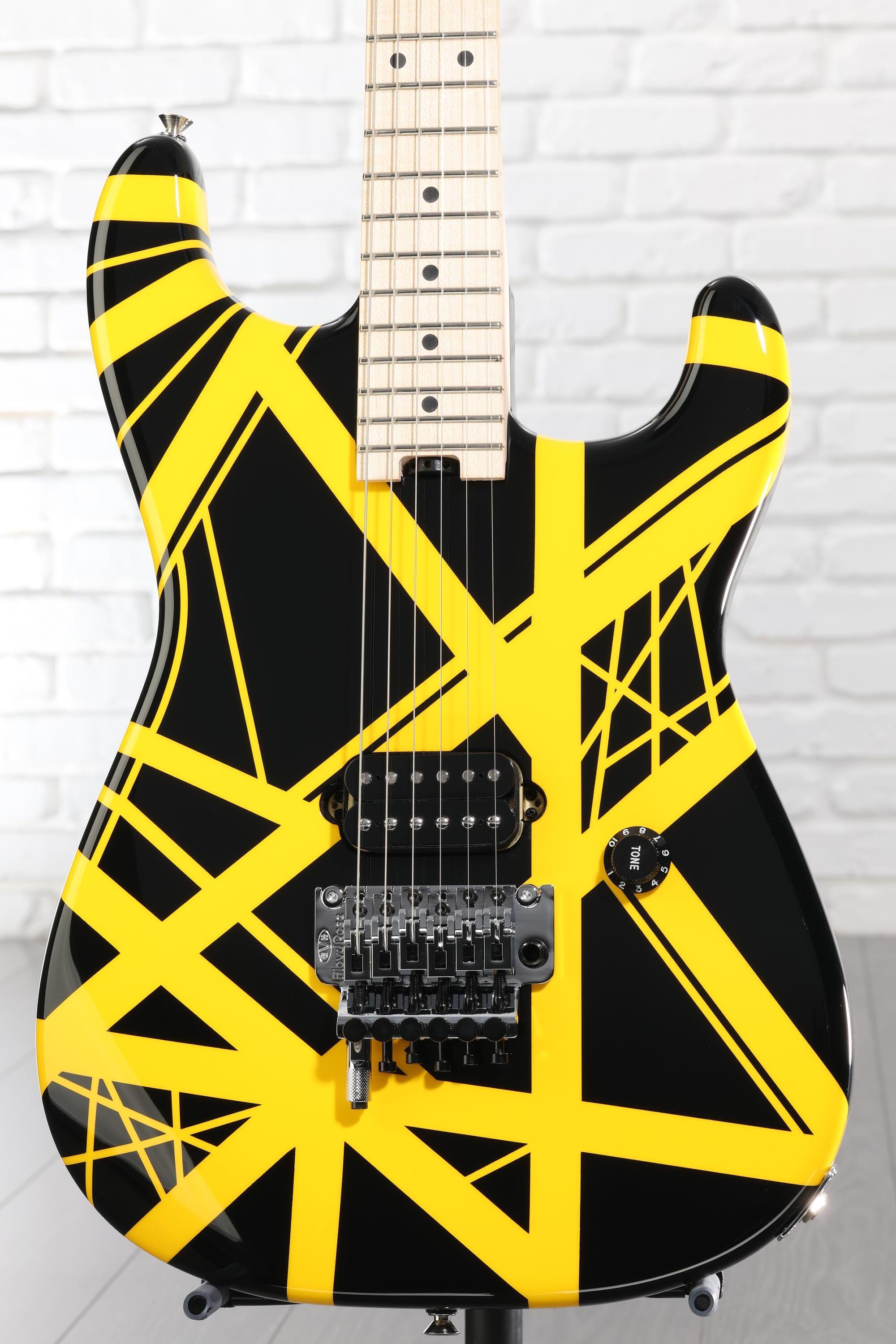 EVH Striped Series - Black w/ Yellow Stripes | Sweetwater