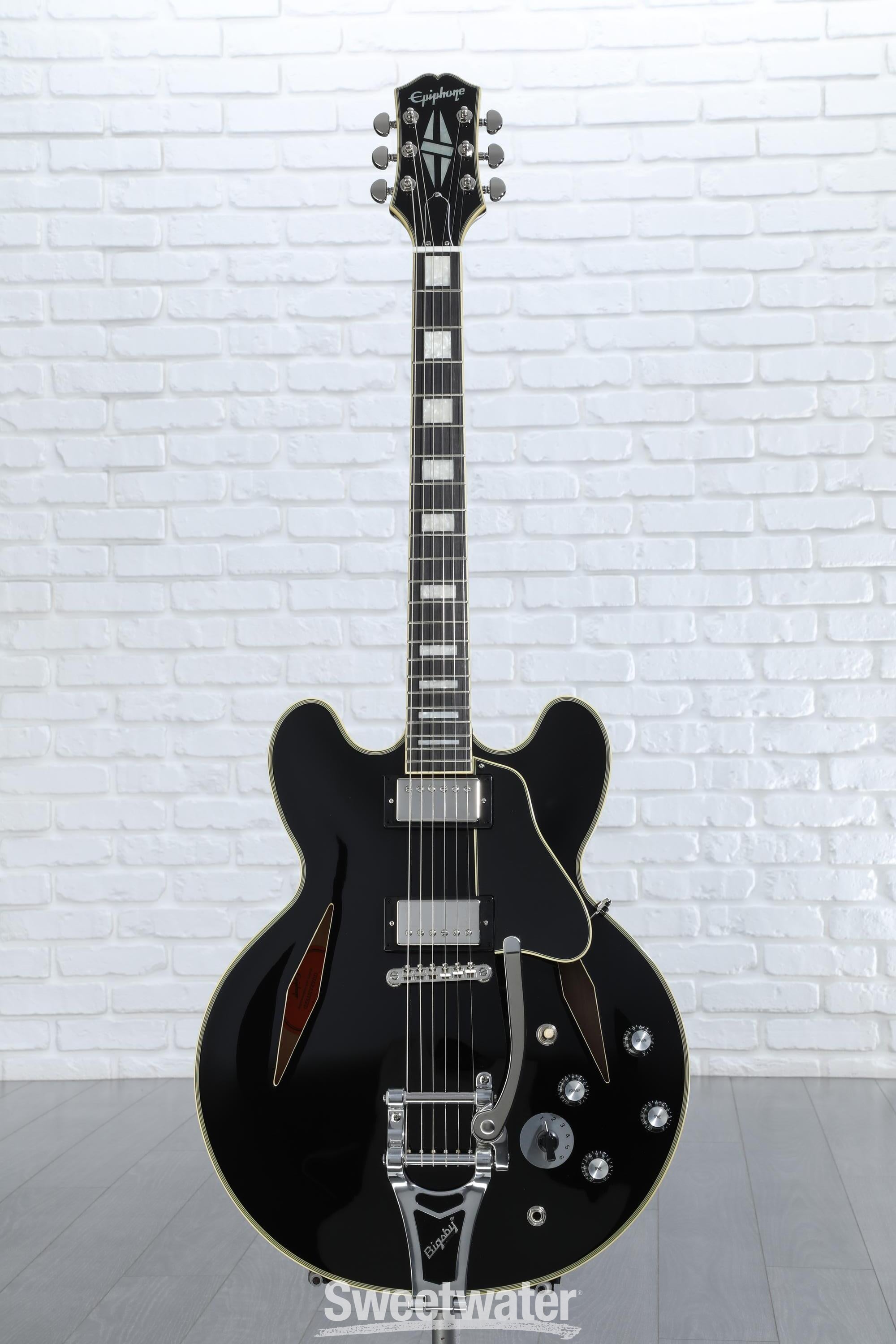 Epiphone Shinichi Ubukata ES-355 Custom Bigsby Semi-hollowbody Electric  Guitar - Ebony | Sweetwater