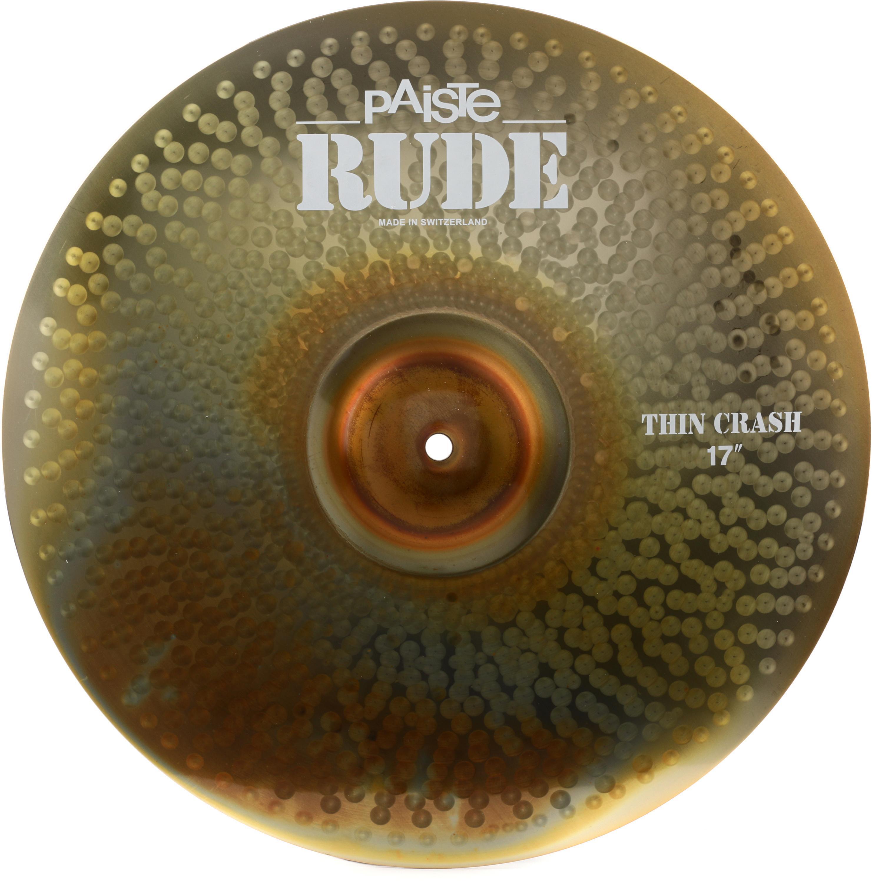 Paiste 17 inch RUDE Thin Crash Cymbal