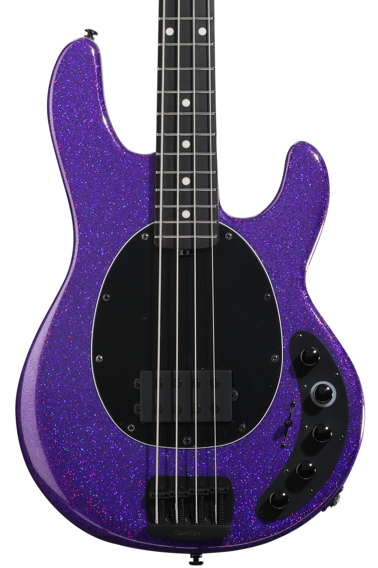 Ernie Ball Music Man DarkRay Electric Bass Guitar - Plasma Purple | Sweetwater