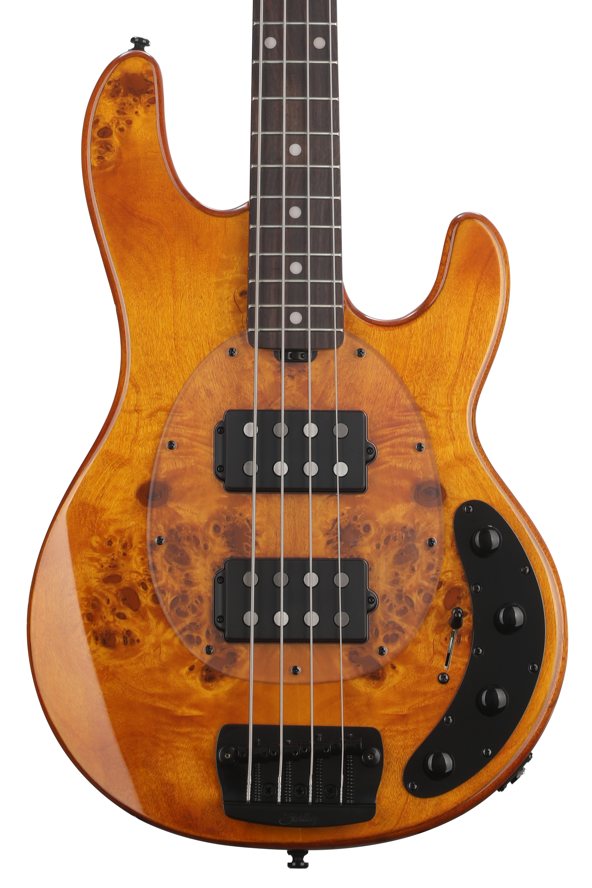 Sterling By Music Man StingRay RAY34HH Bass Guitar - Amber